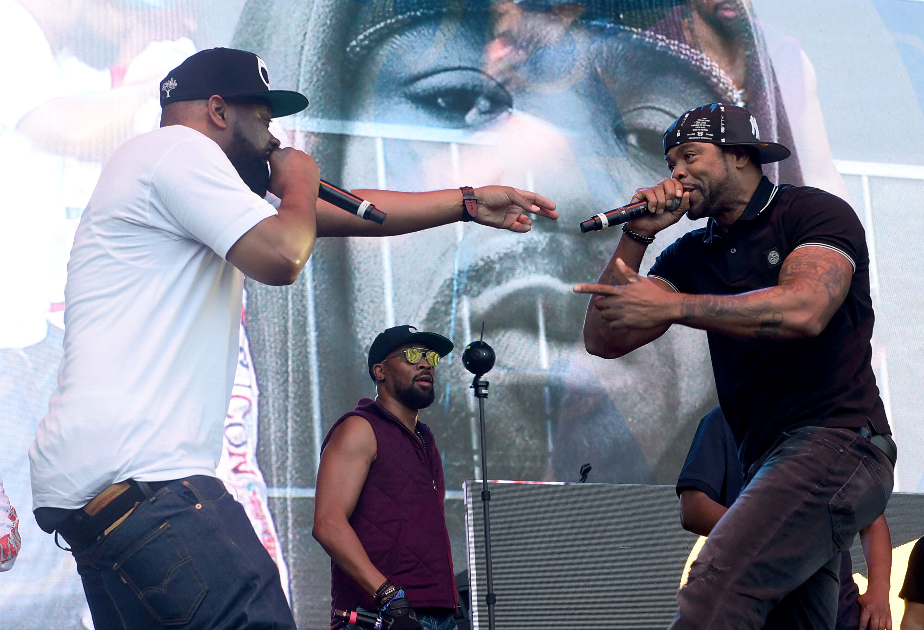 ATLANTA - September 8, 2019: Wu-Tang Clan members Ghostface Killah (left) and Method Man (right) perform at One Musicfest, which is celebrating its 10th anniversary at Centennial Park. RYON HORNE/RHORNE@AJC.COM
