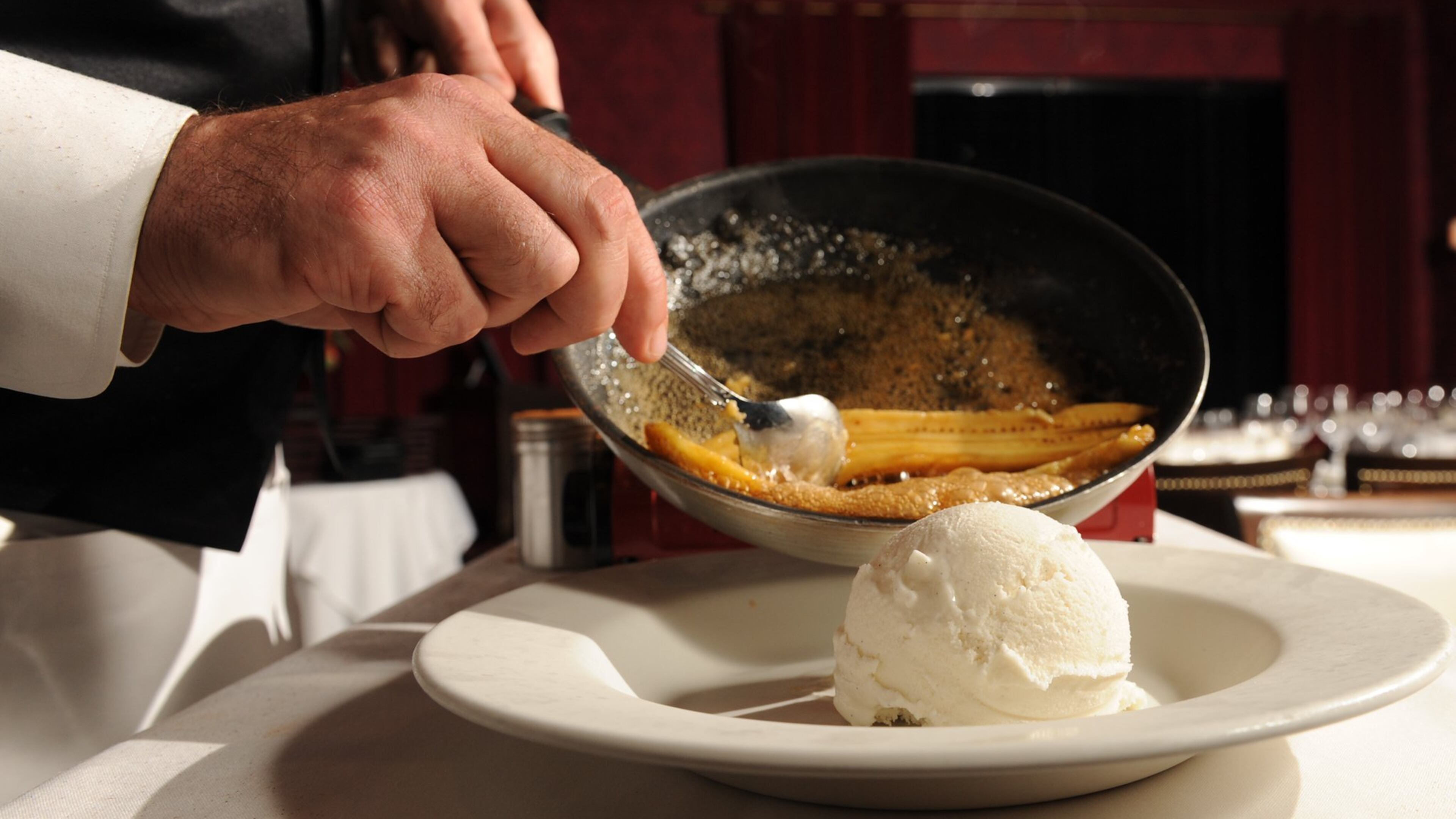 Bananas Foster has been on the menu for years at Viande Rouge. (Becky Stein / special)