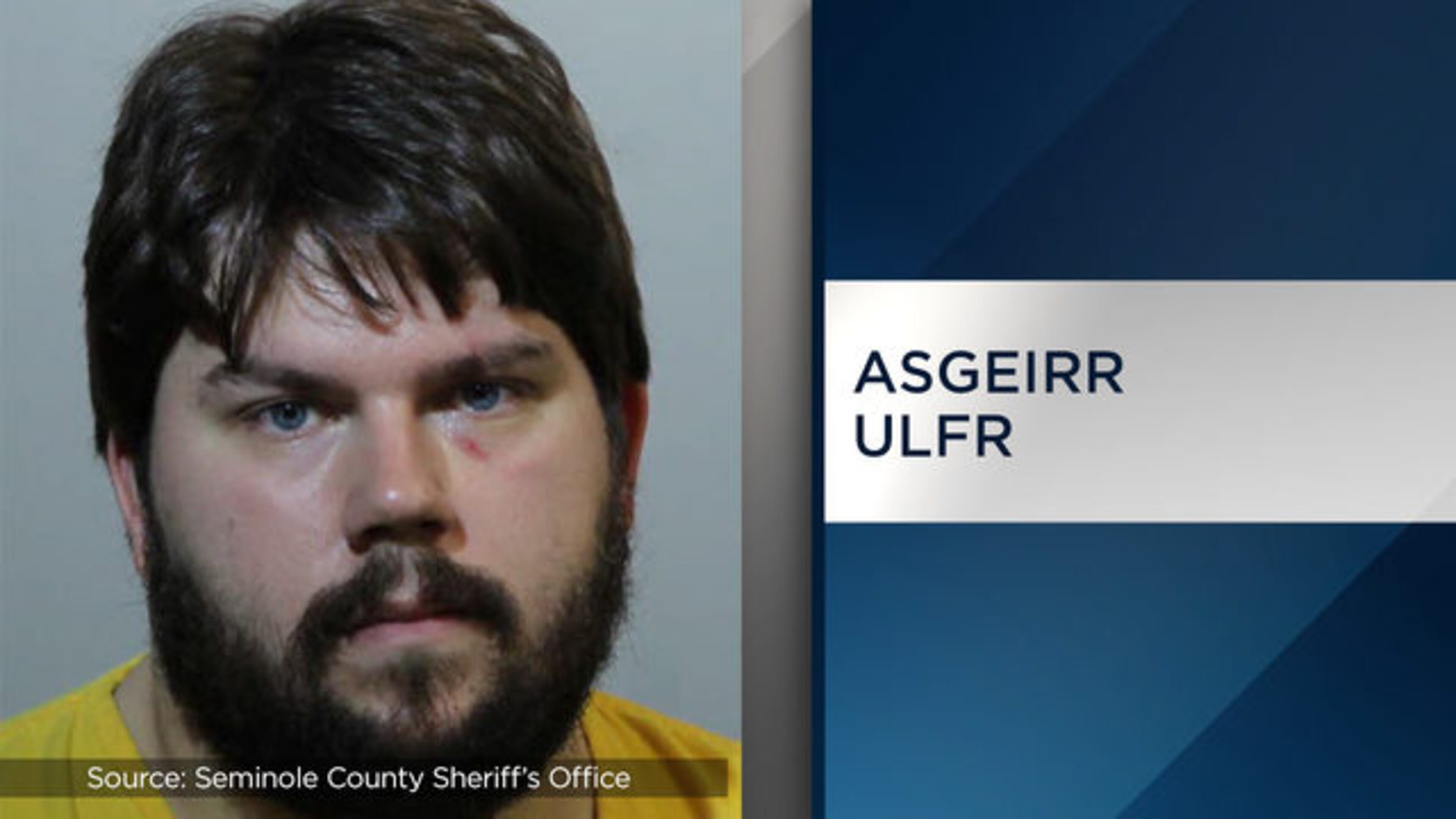 Asgeirr Ulfr, 26, was arrested Saturday.