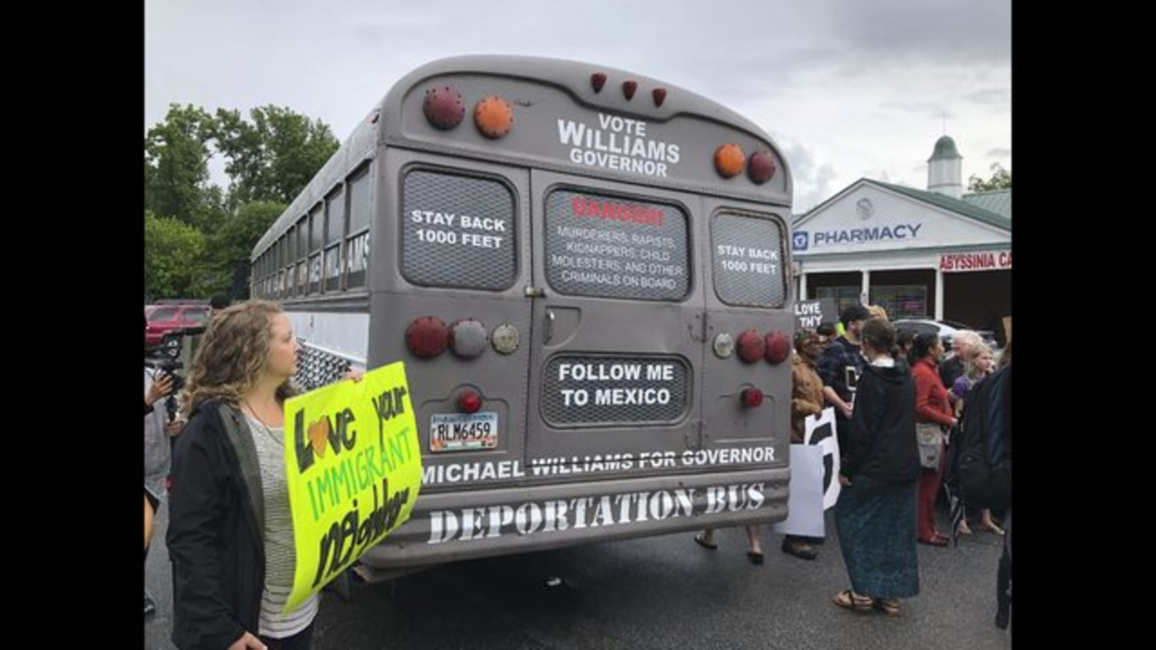 <p> In this May 20, 2018 photo Georgia Republican gubernatorial candidate Michael Williams participates in a debate in Atlanta. Williams, the former Republican gubernatorial candidate in Georgia who campaigned in a “deportation bus”, has turned himself into county jail, Wednesday, Dec. 26, 2018 after being indicted on charges including insurance fraud. (AP Photo/John Amis) </p> <p> FILE - In this May 16, 2018 file photo a Georgia gubernatorial candidate touring the state in a "deportation bus" is greeted with protests by immigrants and other residents in Clarkston, Ga. Michael Williams, the former Republican gubernatorial candidate in Georgia, has turned himself into county jail, Wednesday, Dec. 26, 2018 after being indicted on charges including insurance fraud. (AP Photo/Benjamin Nadler) </p>