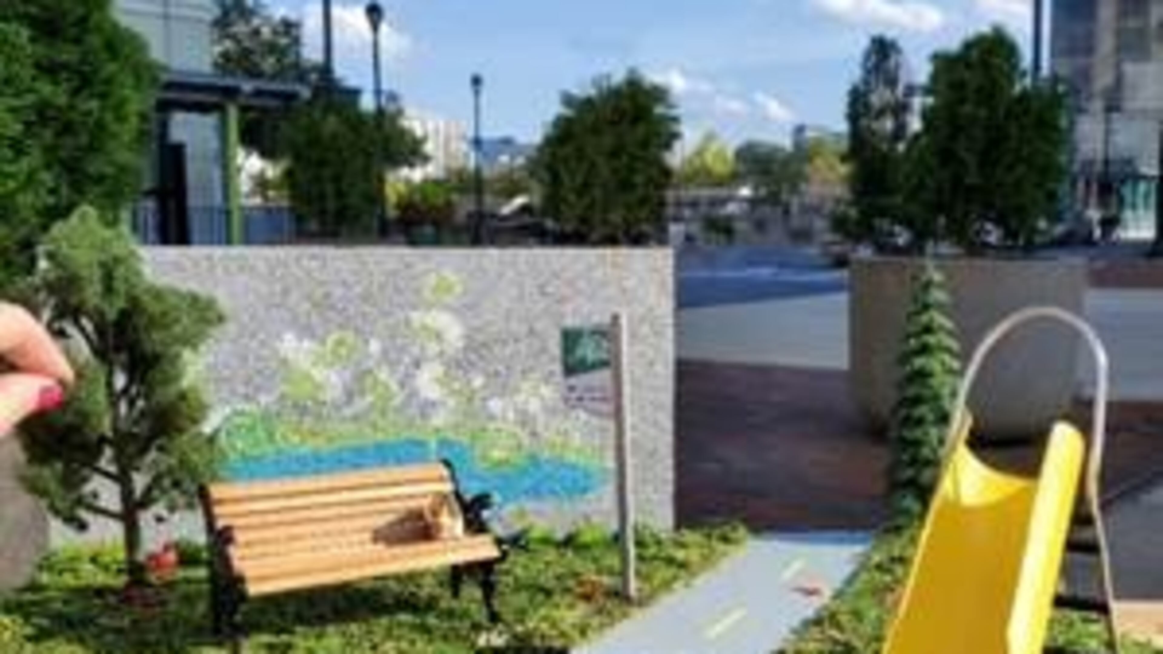 Livable Buckhead has collaborated with Tiny Doors ATL to create the “Big PATH, Tiny Parks” exhibit. The public is invited to view dozens of miniature parks on PATH400 and vote for their favorites Oct. 16-18. CONTRIBUTED