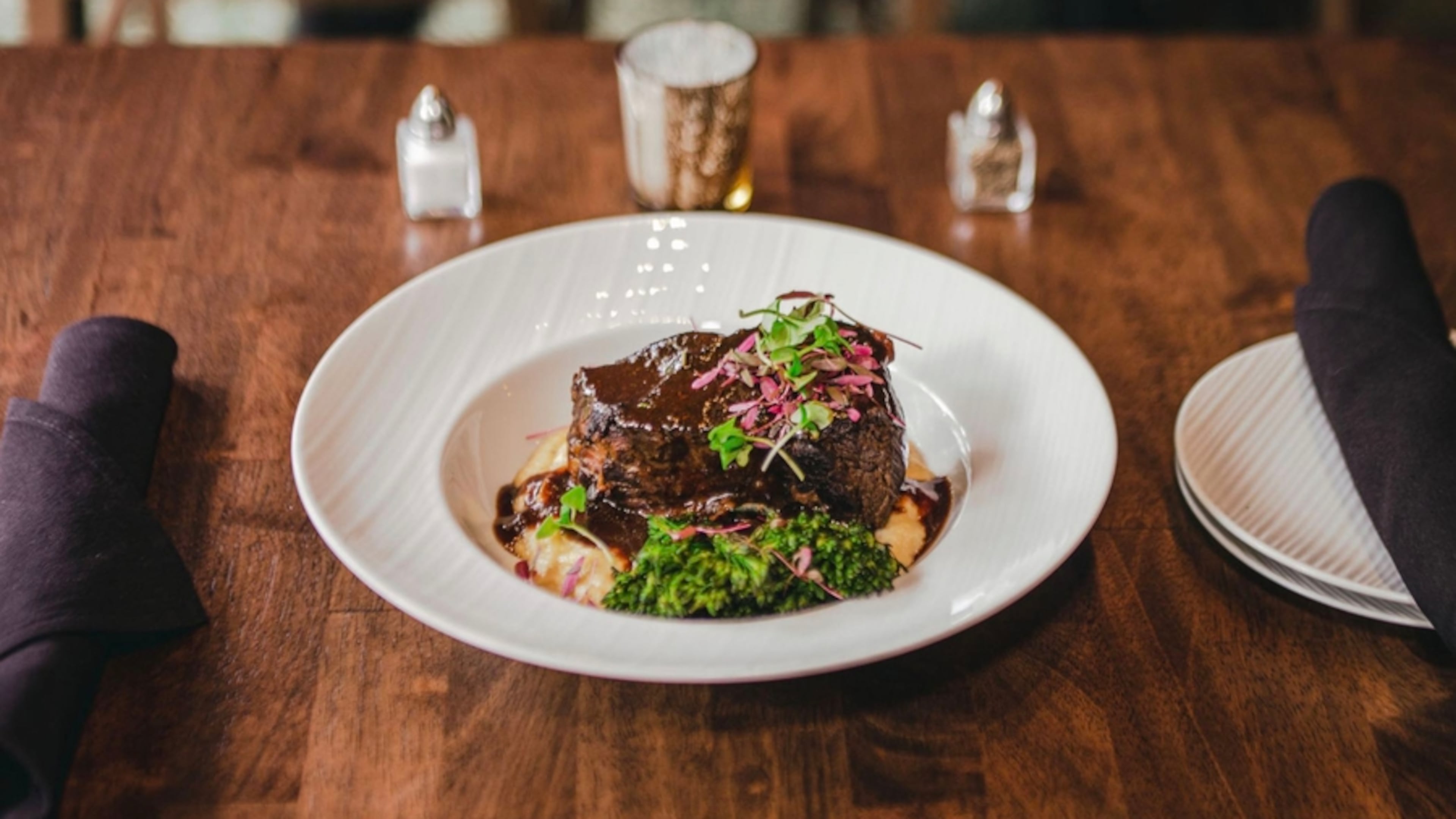 Short ribs are one of the menu offerings at Palm 78 in Alpharetta. Courtesy of Palm 78