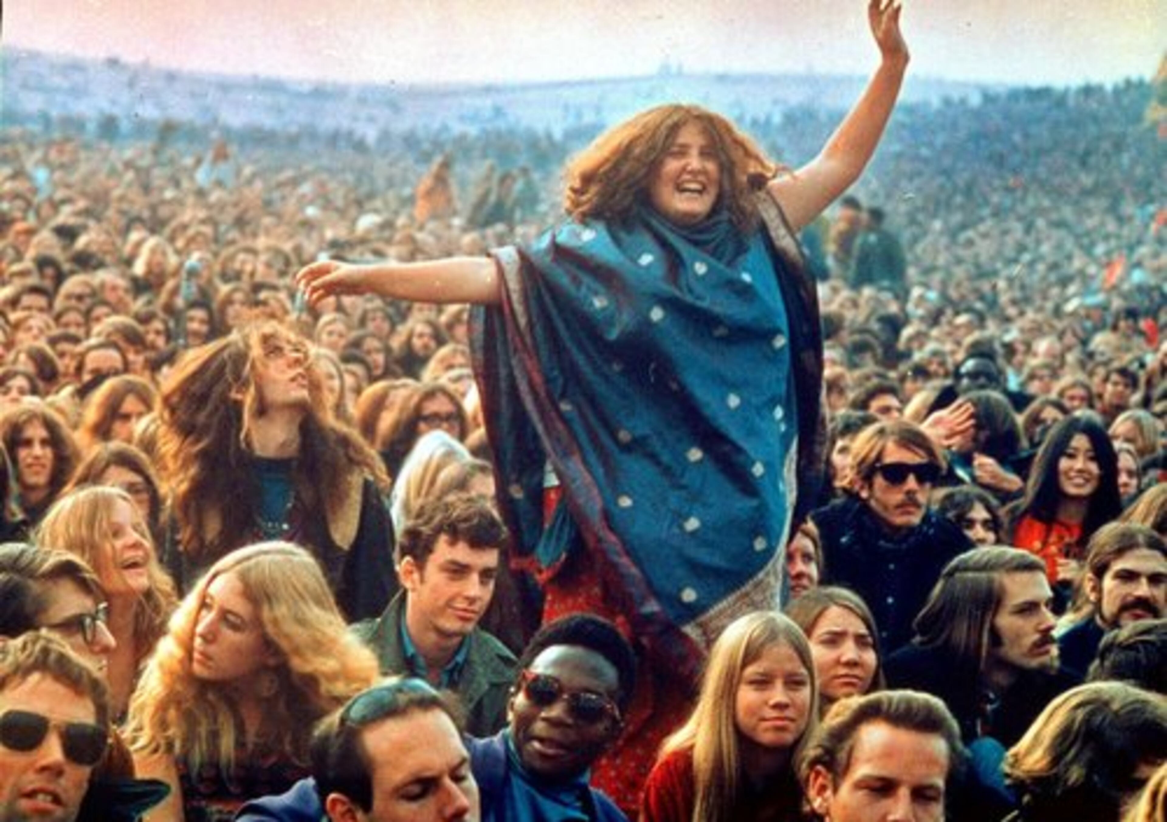 FOUR MONTHS after Woodstock, crowds gather for the Altamont Speedway Free Festival in Northern California, headlined by the Rolling Stones. The audience is unruly, and the scene, which is documented in the film "Gimme Shelter," turns violent.