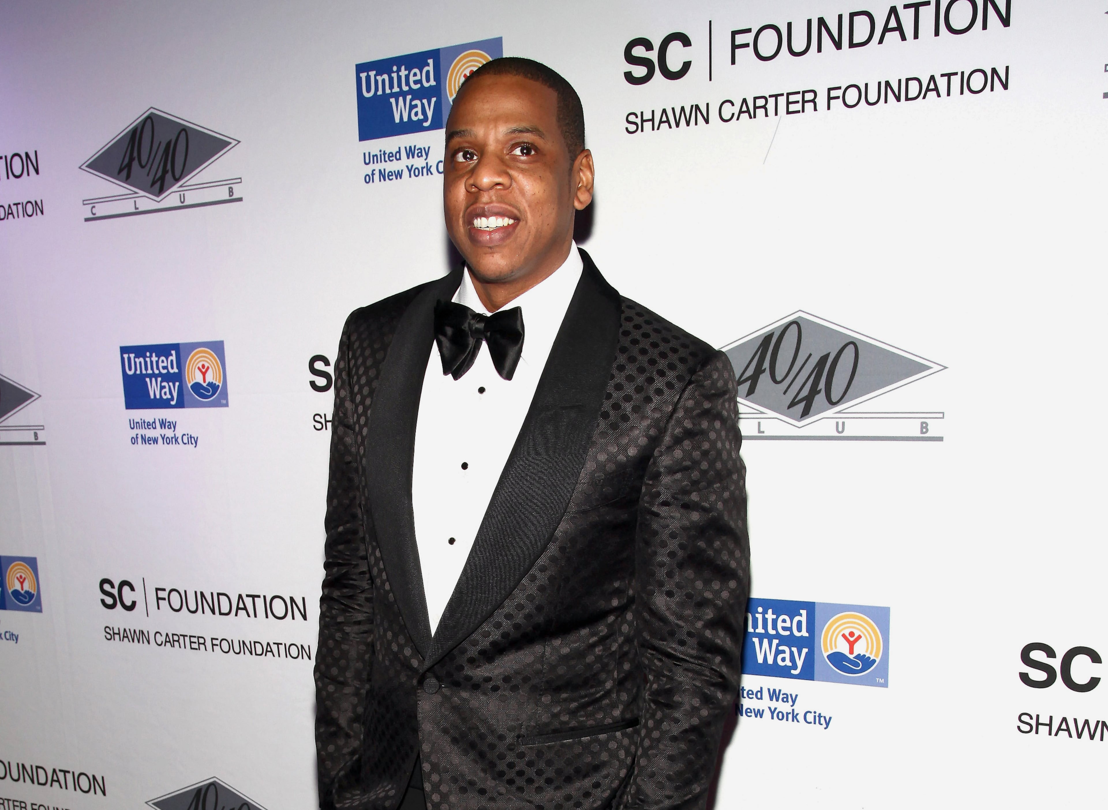 NEW YORK, NY - FEBRUARY 06: Jay-Z attends the after party following his concert at Carnegie Hall to benefit The United Way Of New York City and the Shawn Carter Foundation at the 40 / 40 Club on February 6, 2012 in New York City. (Photo by Paul Zimmerman/Getty Images)