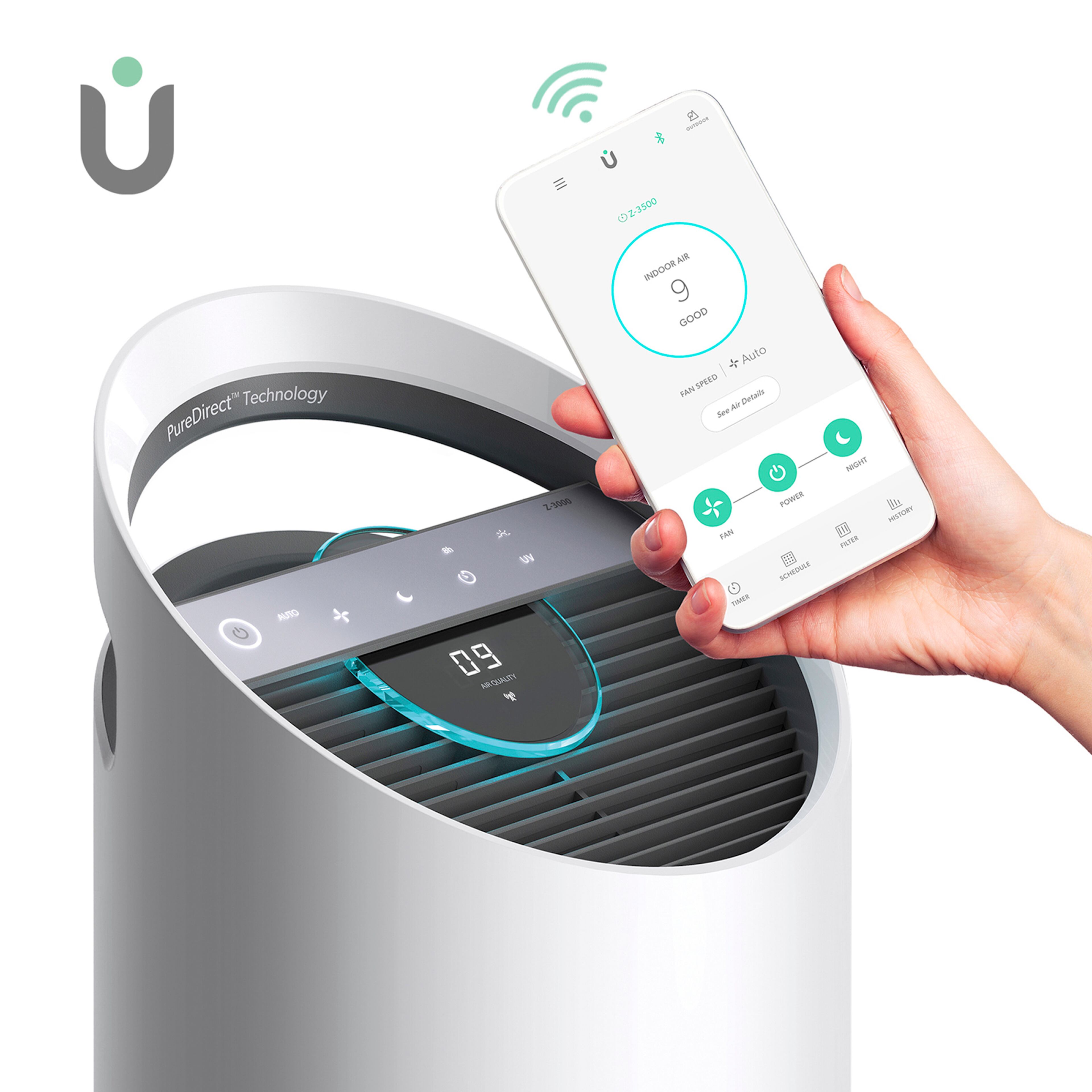 Check the air quality of a room and more with a filter featuring a built-in HEPA filtration system and particle sensing device.
Courtesy of TruSens