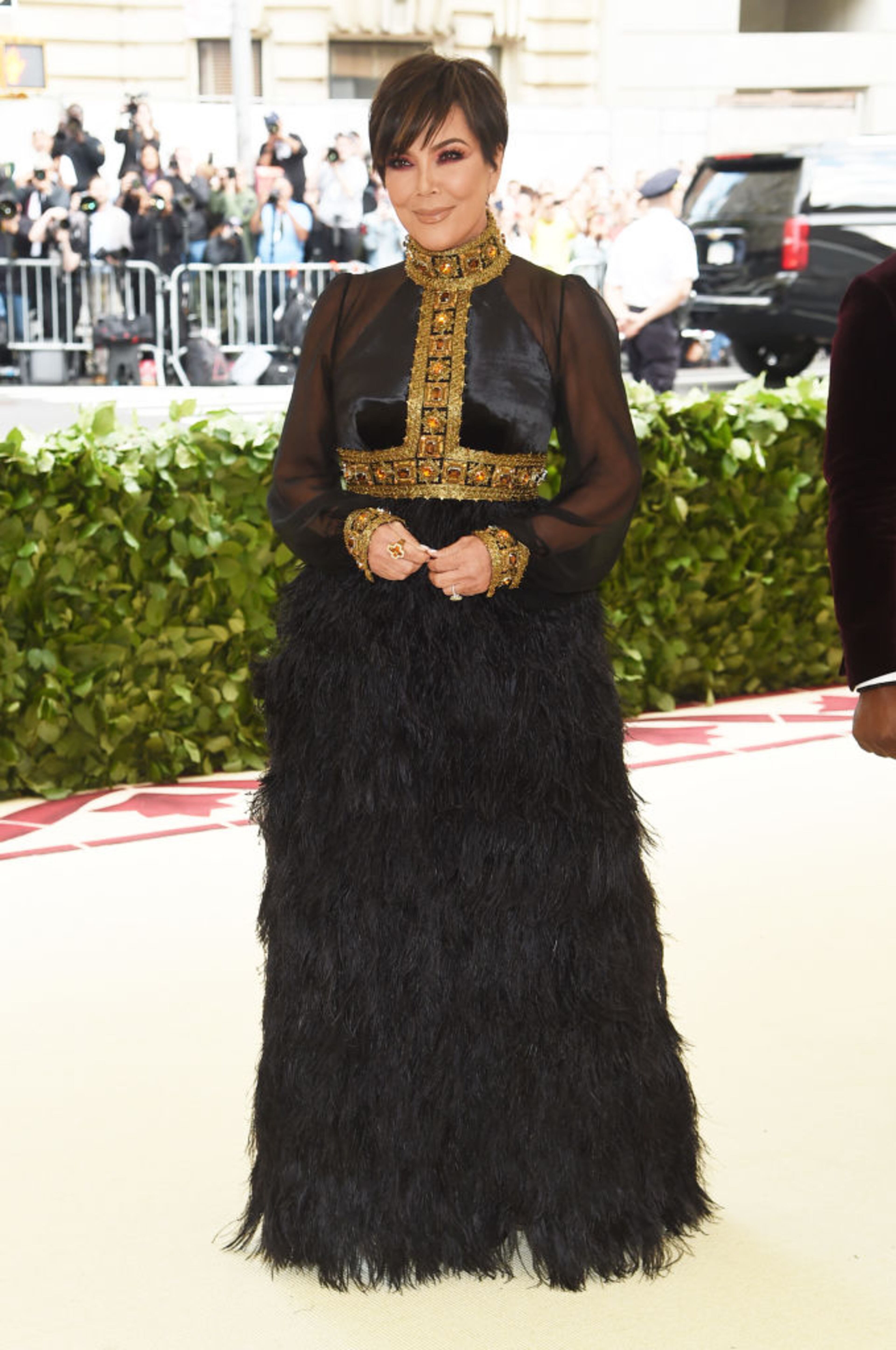NEW YORK, NY - MAY 07: Kris Jenner attends the Heavenly Bodies: Fashion & The Catholic Imagination Costume Institute Gala at The Metropolitan Museum of Art on May 7, 2018 in New York City. (Photo by Jamie McCarthy/Getty Images)
