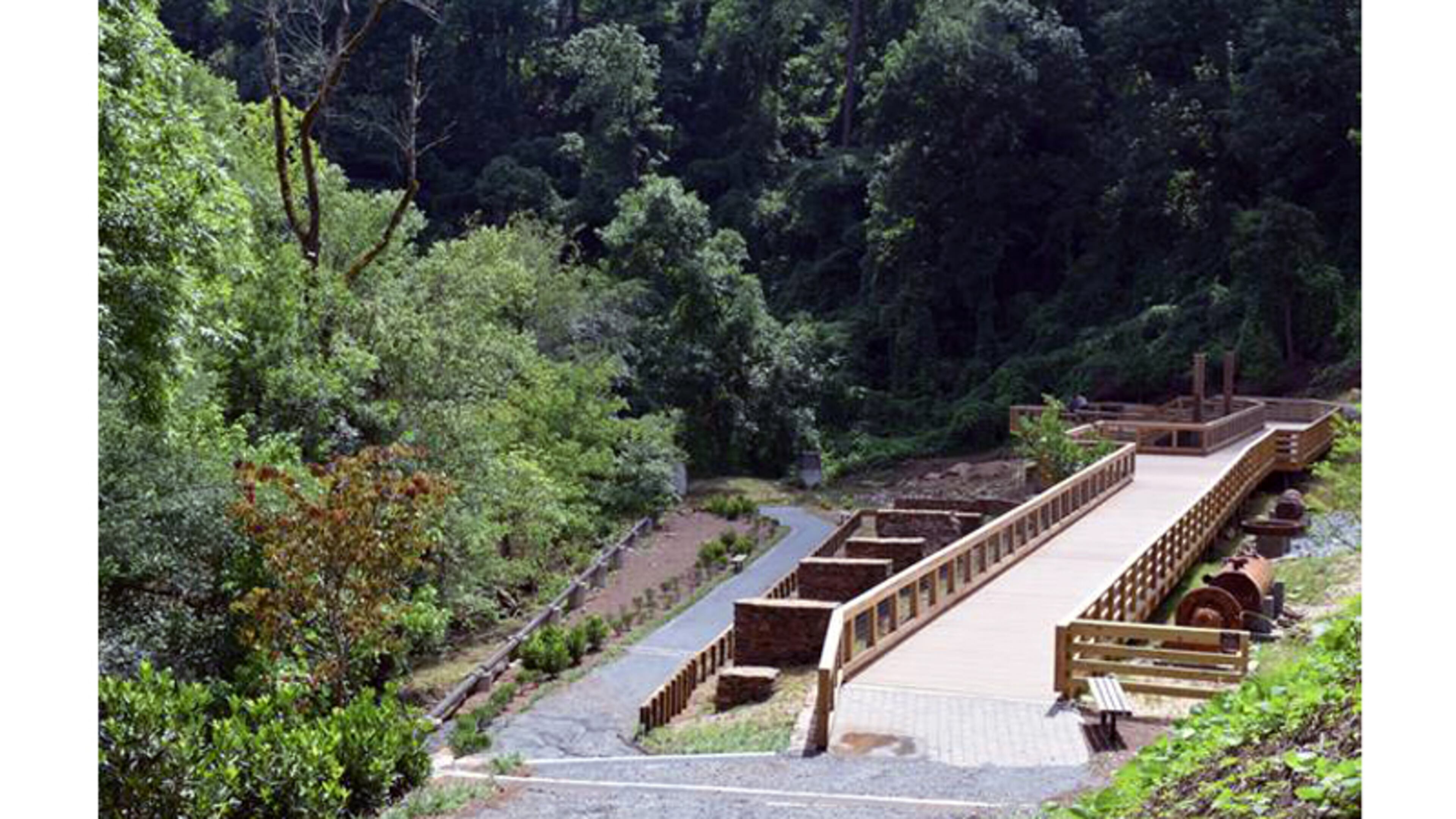 Phase III restoration of the boardwalk and trails at Old Mill Park in Roswell will be commemorated with a ribbon-cutting ceremony on Oct. 31. CITY OF ROSWELL