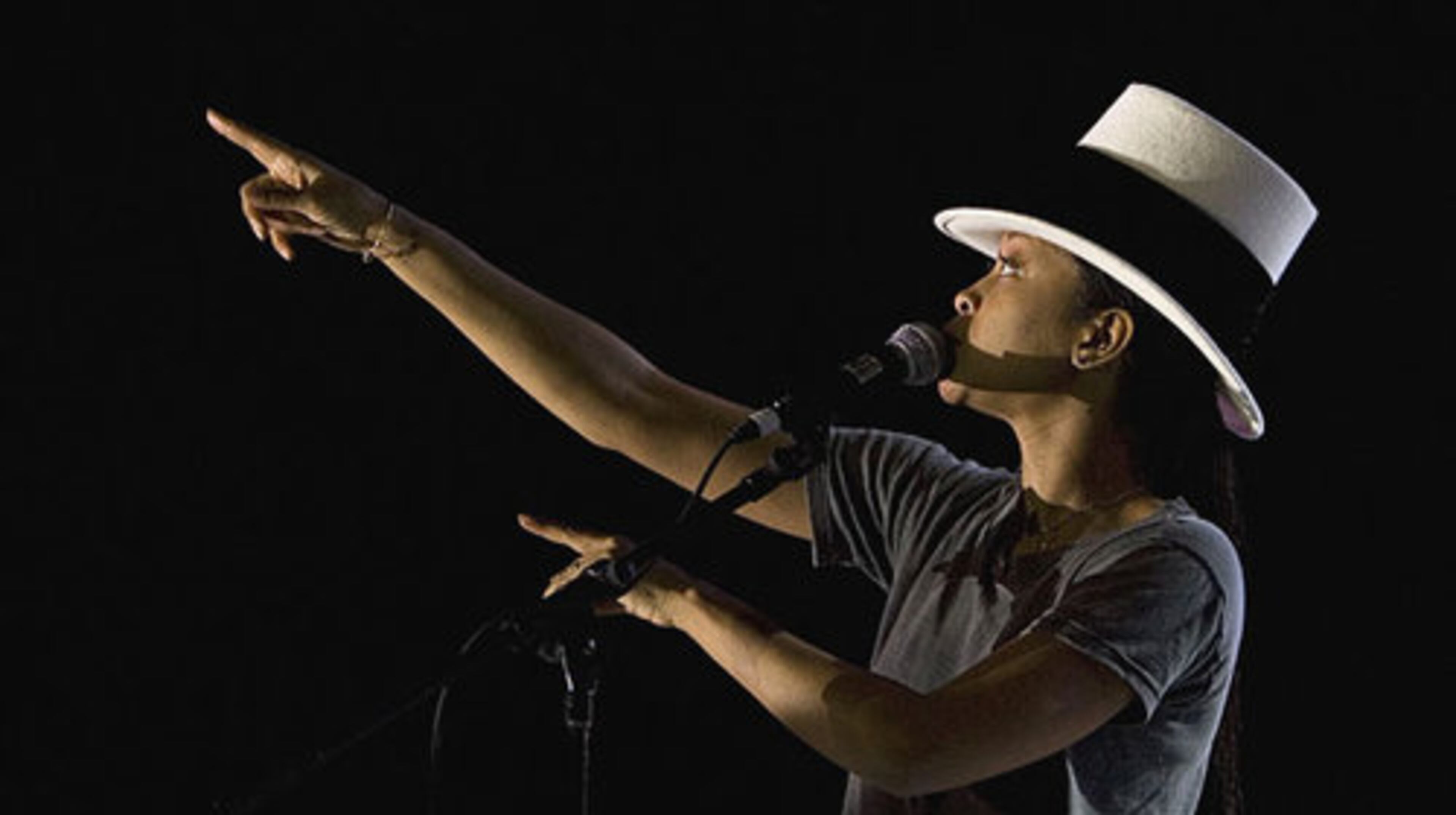 Erykah Badu performs at Auditorium Shores at the SXSW Music Festival on Satuday.