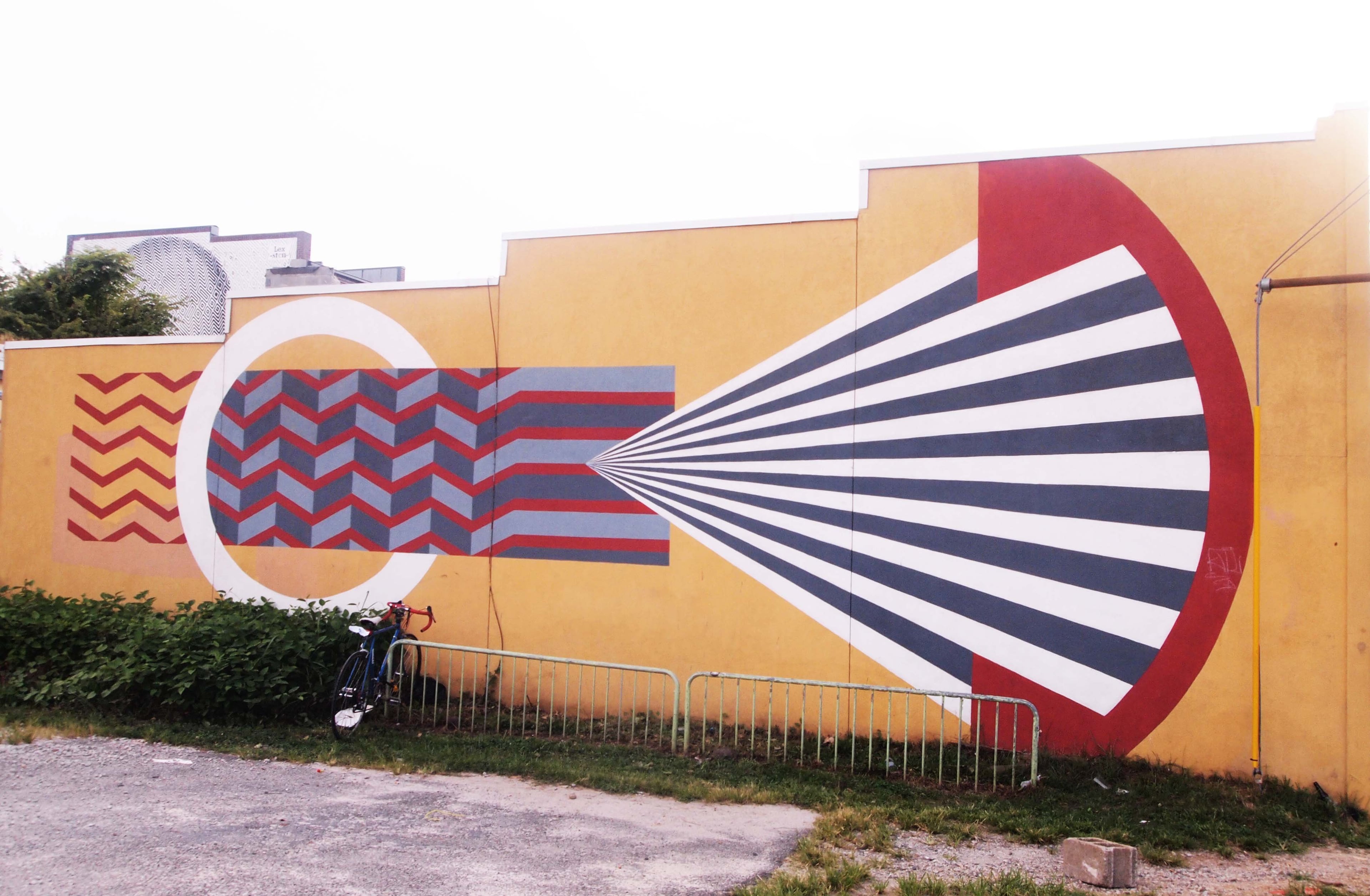 Italian artist Martina Merlini Living Walls mural off Edgewood Avenue.