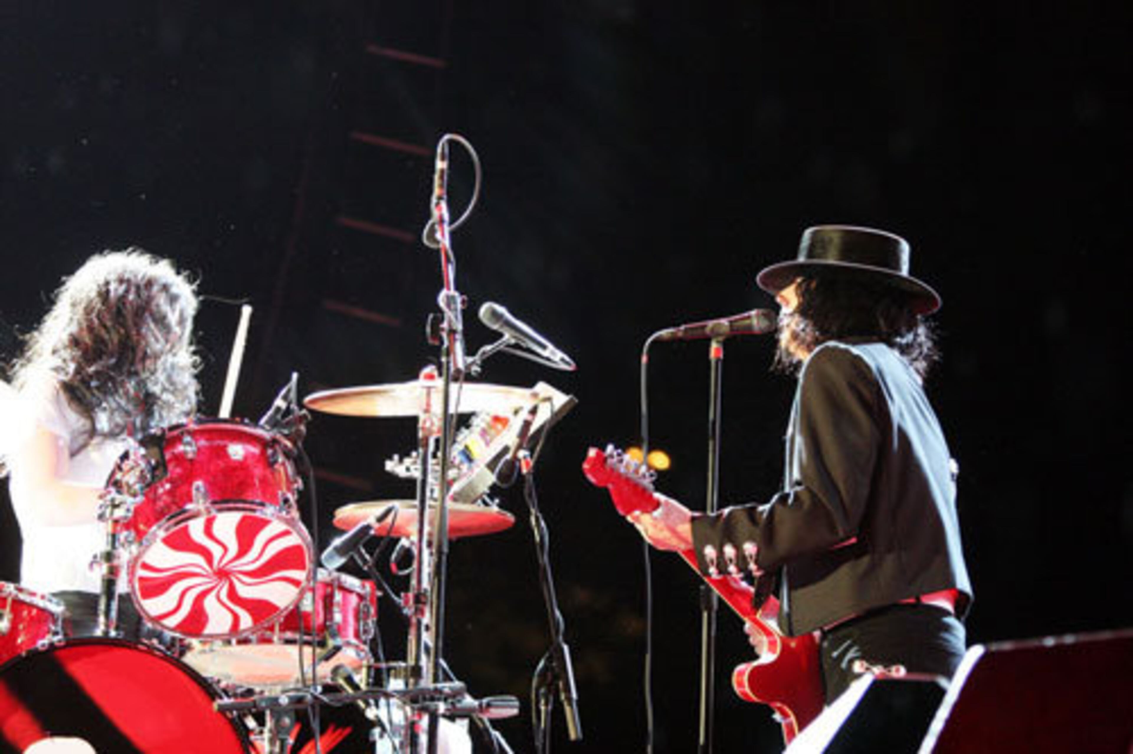 Meg White and Jack White of the White Stripes played the festival in 2005.