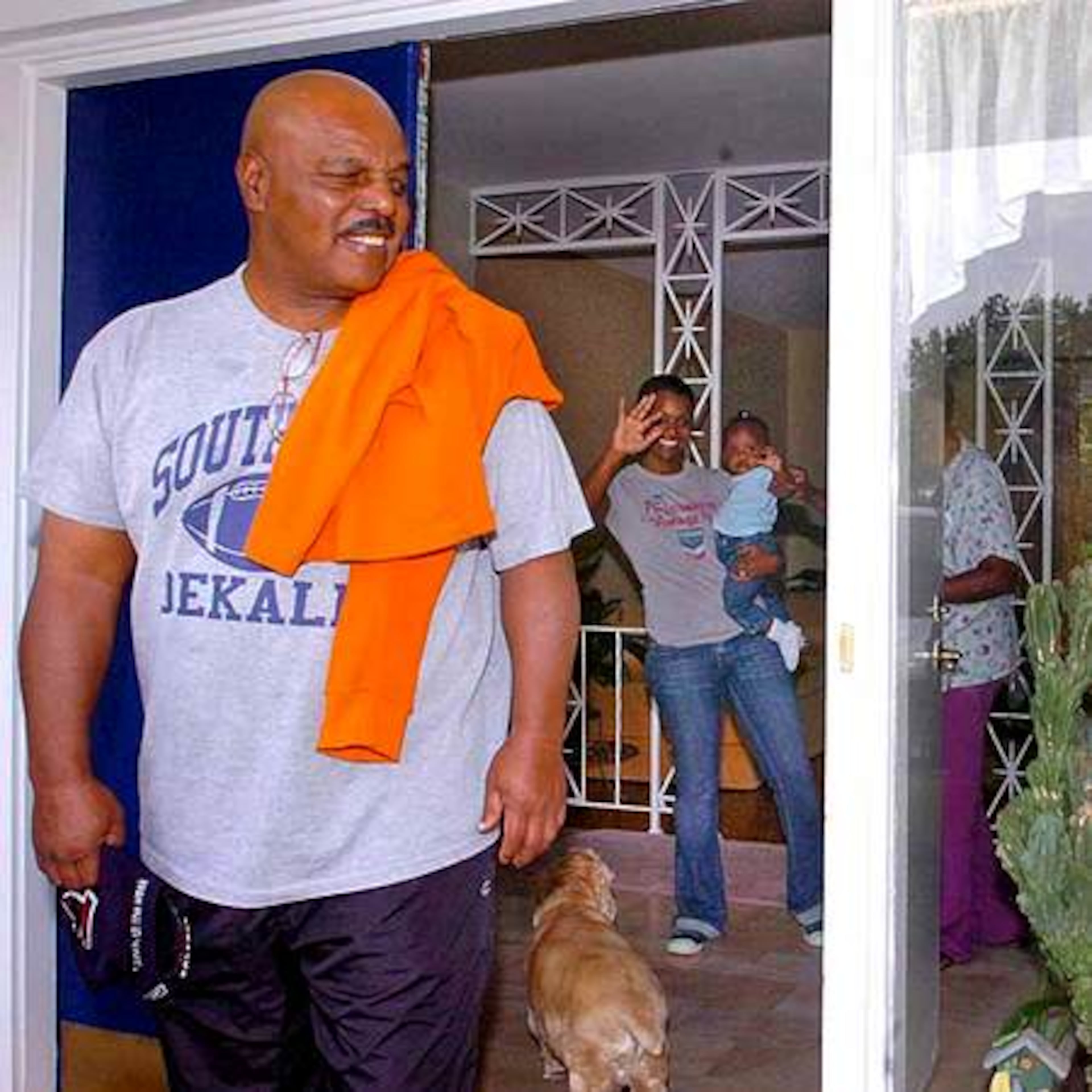 Off the field, Godfrey (with daughter Rashan Ali Smith, holding granddaughter Bailey Sky) is a devoted family man -- married 39 years to wife Joyce -- as well as a bookworm with a master's degree in English. "I'm engrossed in the language," he says.