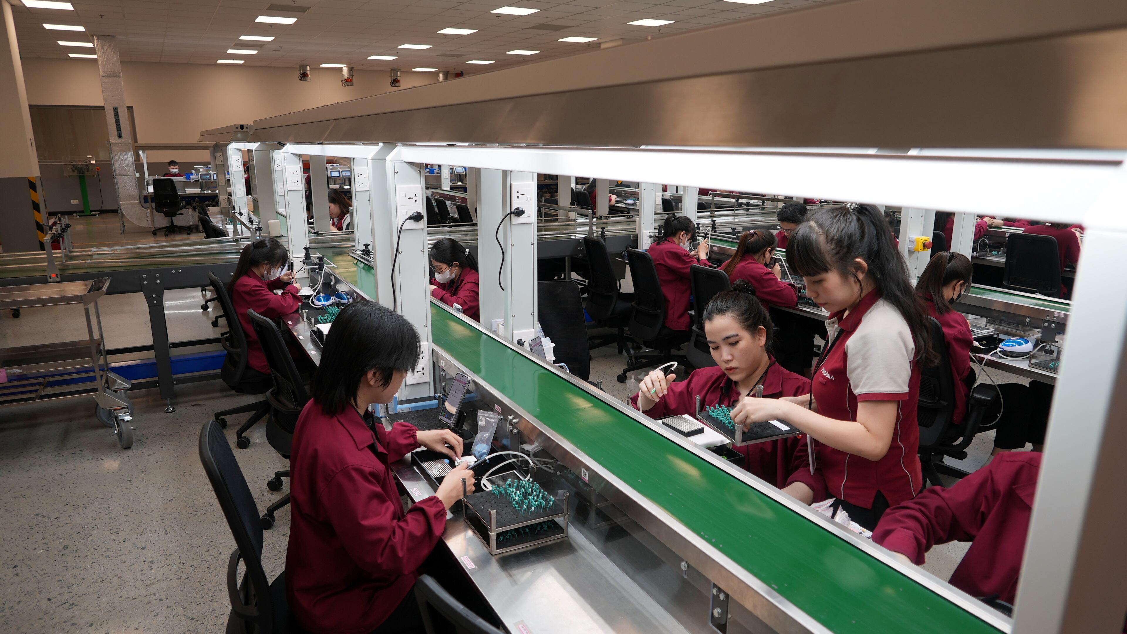 Craftspersons create jewelry pieces at the Pandora factory in Ho Chi Minh city, Vietnam, Wednesday, Sept.30, 2026. (AP Photo/Hau Dinh)