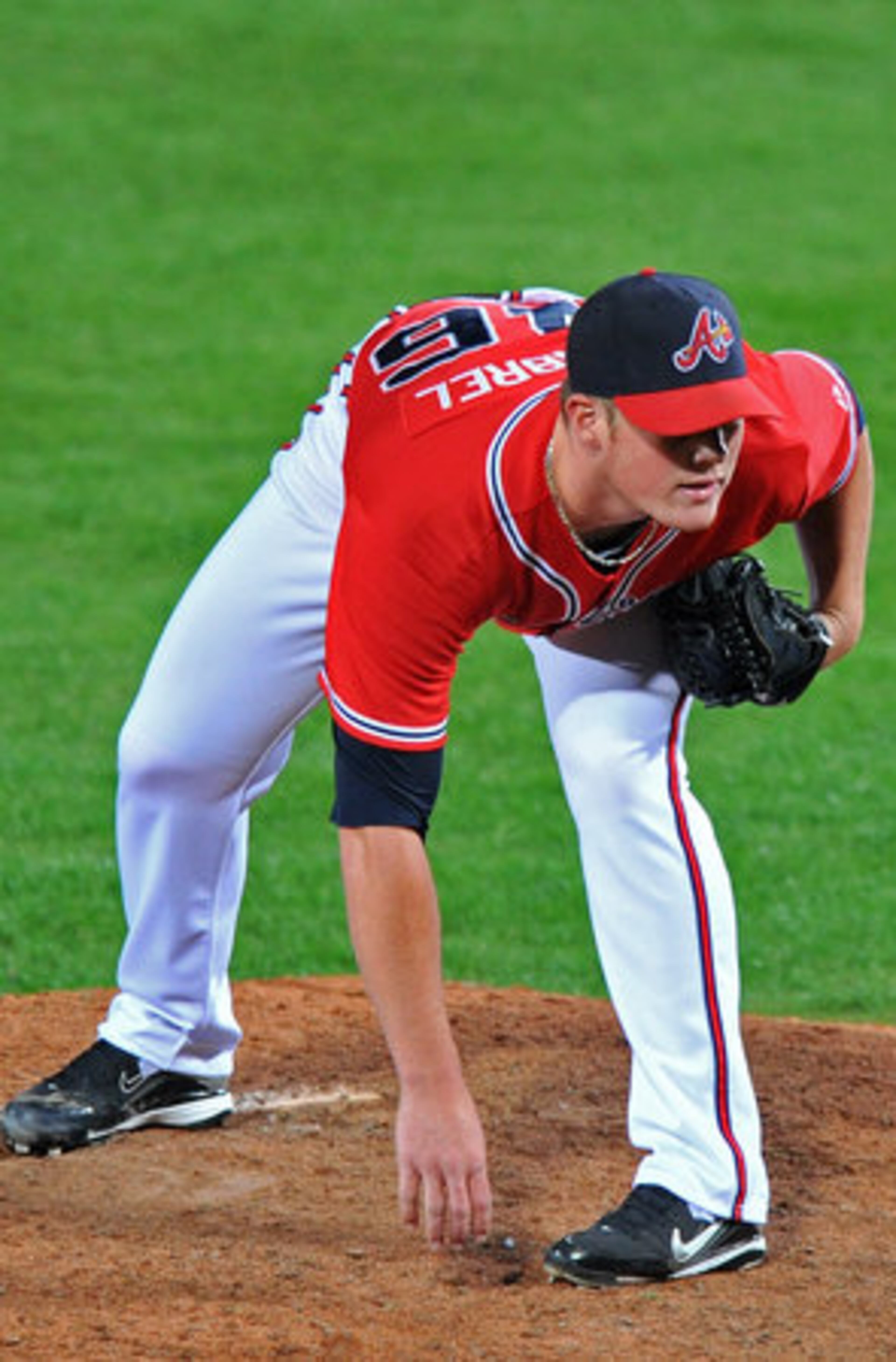 Kimbrel's mincing pre-pitch routine, which he developed last season in Triple-A, serves no practical purpose. "It looks cool to me," he says.