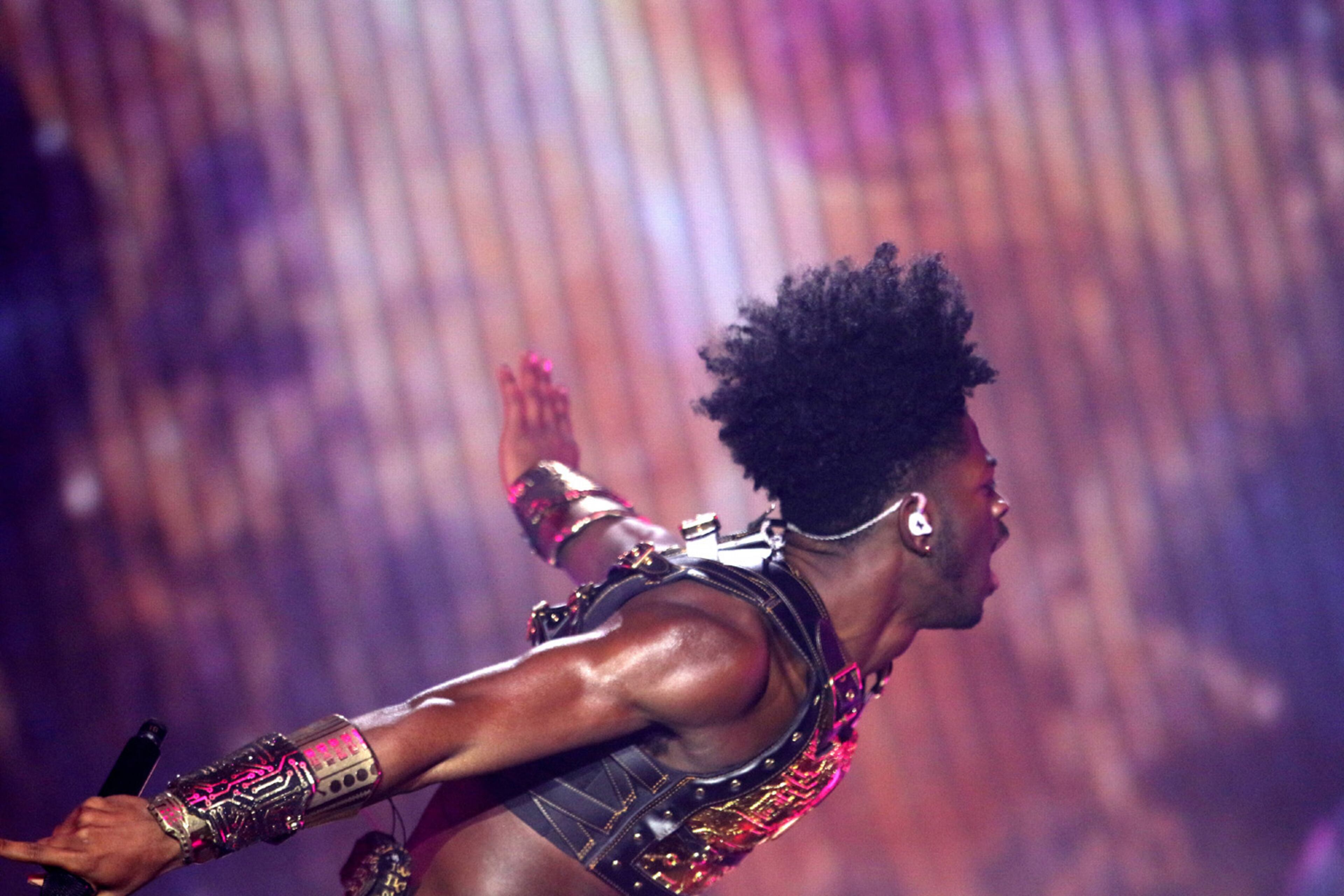 Atlanta native Lil Nas X played the first show of a two-night run in his hometown on Tuesday, Sept. 27, 2022, at the Coca-Cola Roxy Theatre. The Long Live Montero Tour hits the stage again Wednesday night at the Roxy in The Battery Atlanta. Robb Cohen for the Atlanta Journal-Constitution