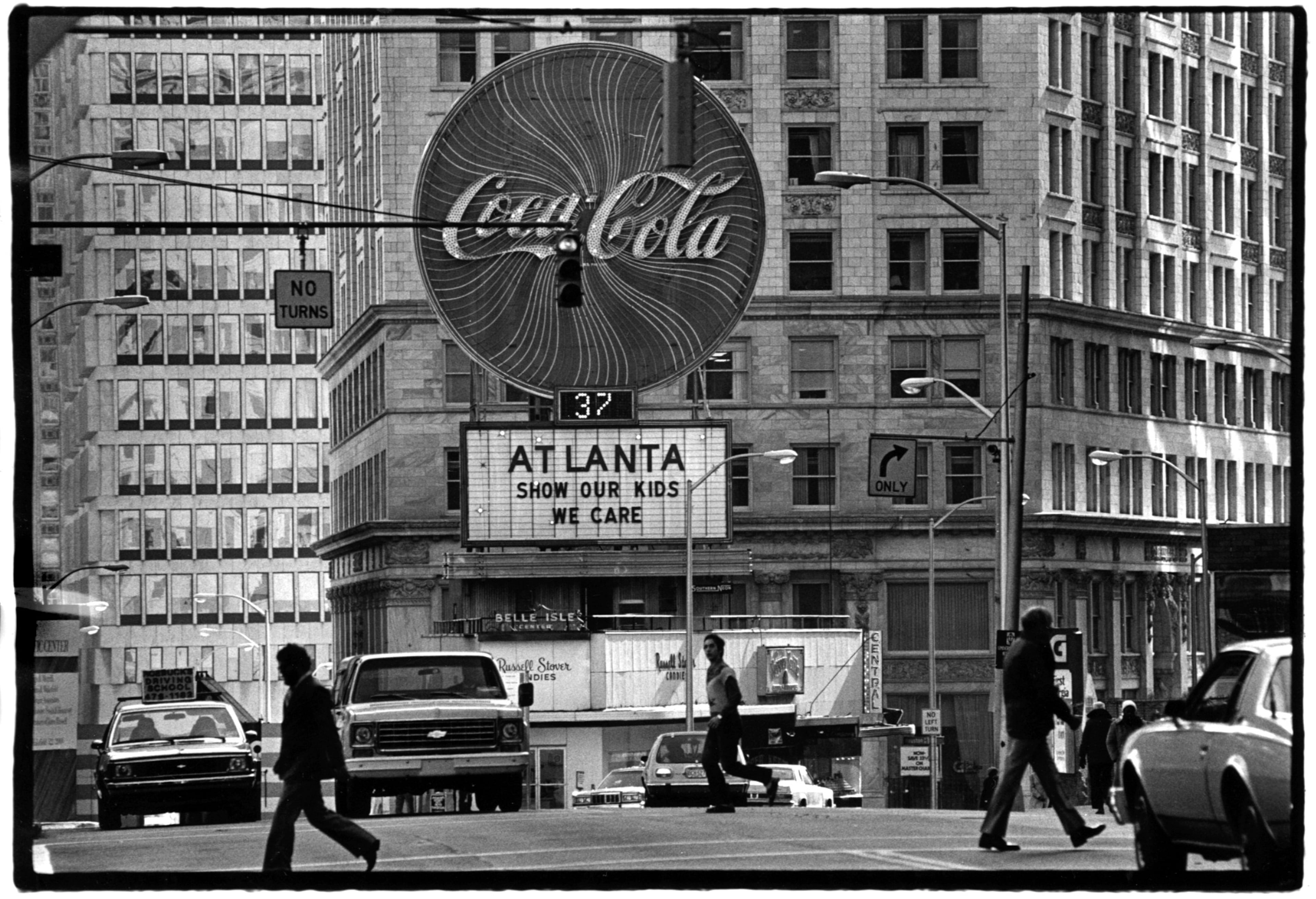 Margaret Mitchell Square. Photo: Louie Favorite. Coke Sign. Jan. 8, 1981 (oldest Date).