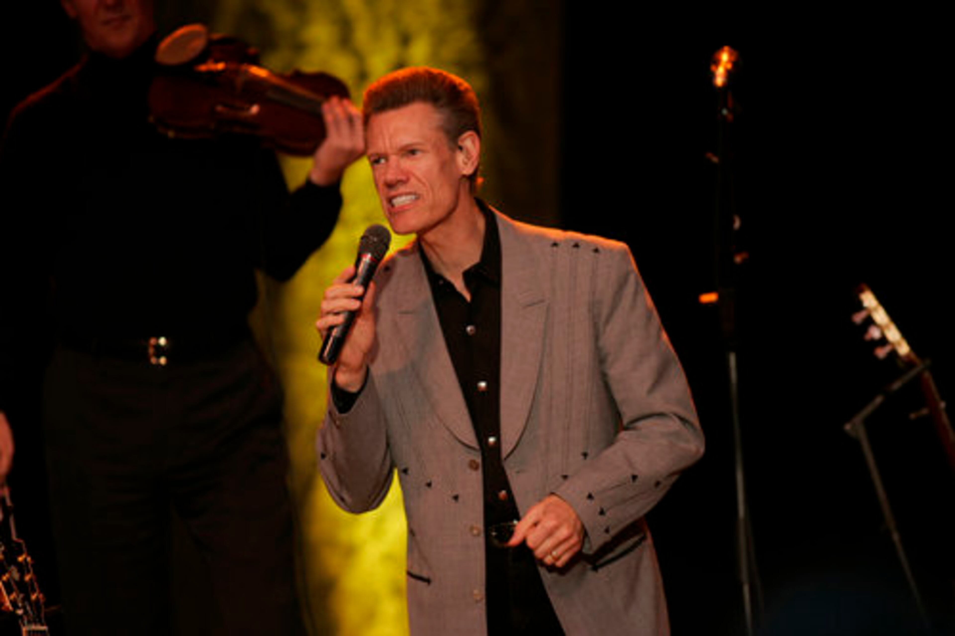 Country music star Randy Travis performs Friday night at the Fraze Pavilion Friday evening August 14, 2009.