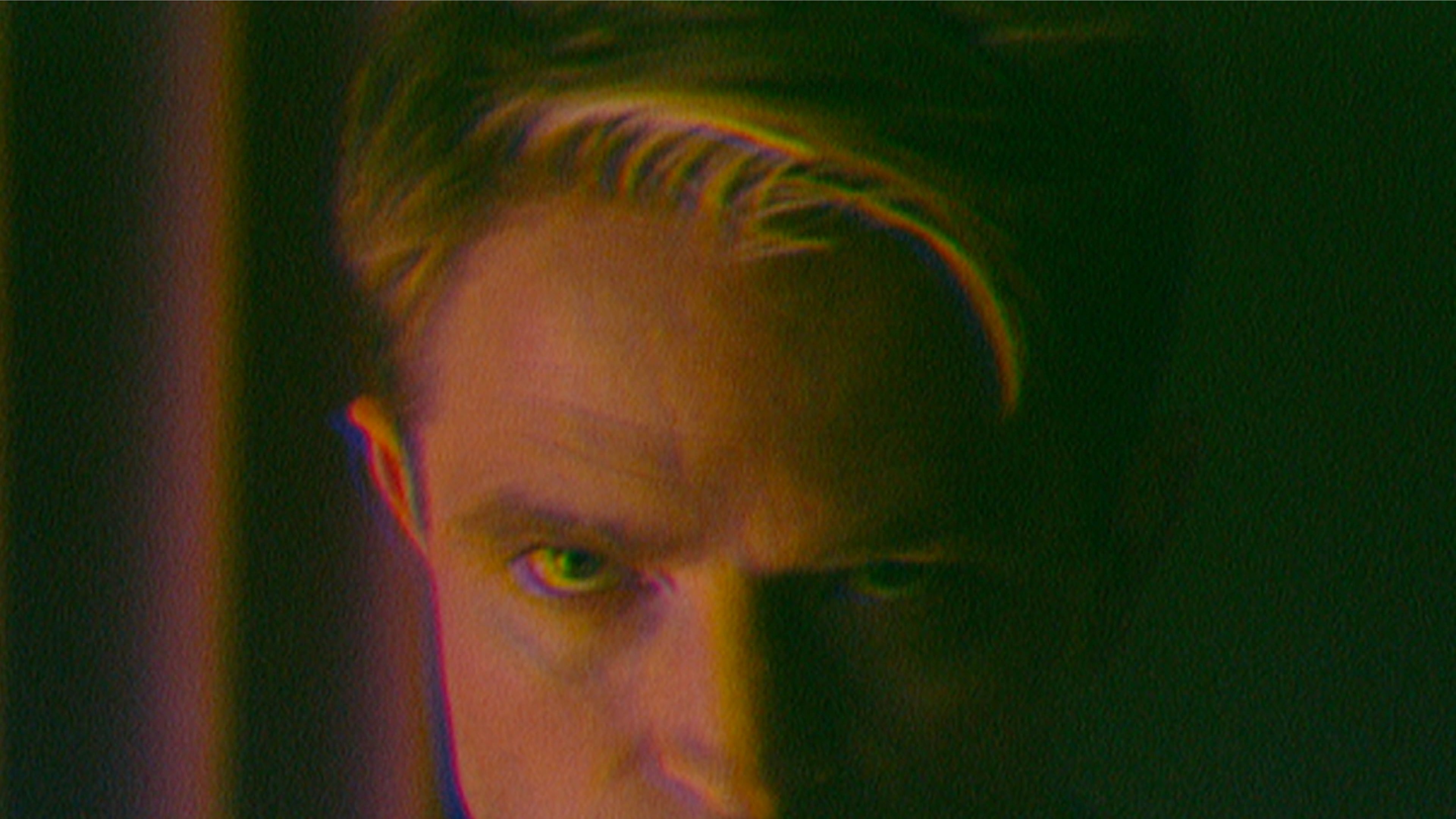 This image released by A24 shows Robert Pattinson, left, in a scene from the film "Primetime." (A24 via AP)