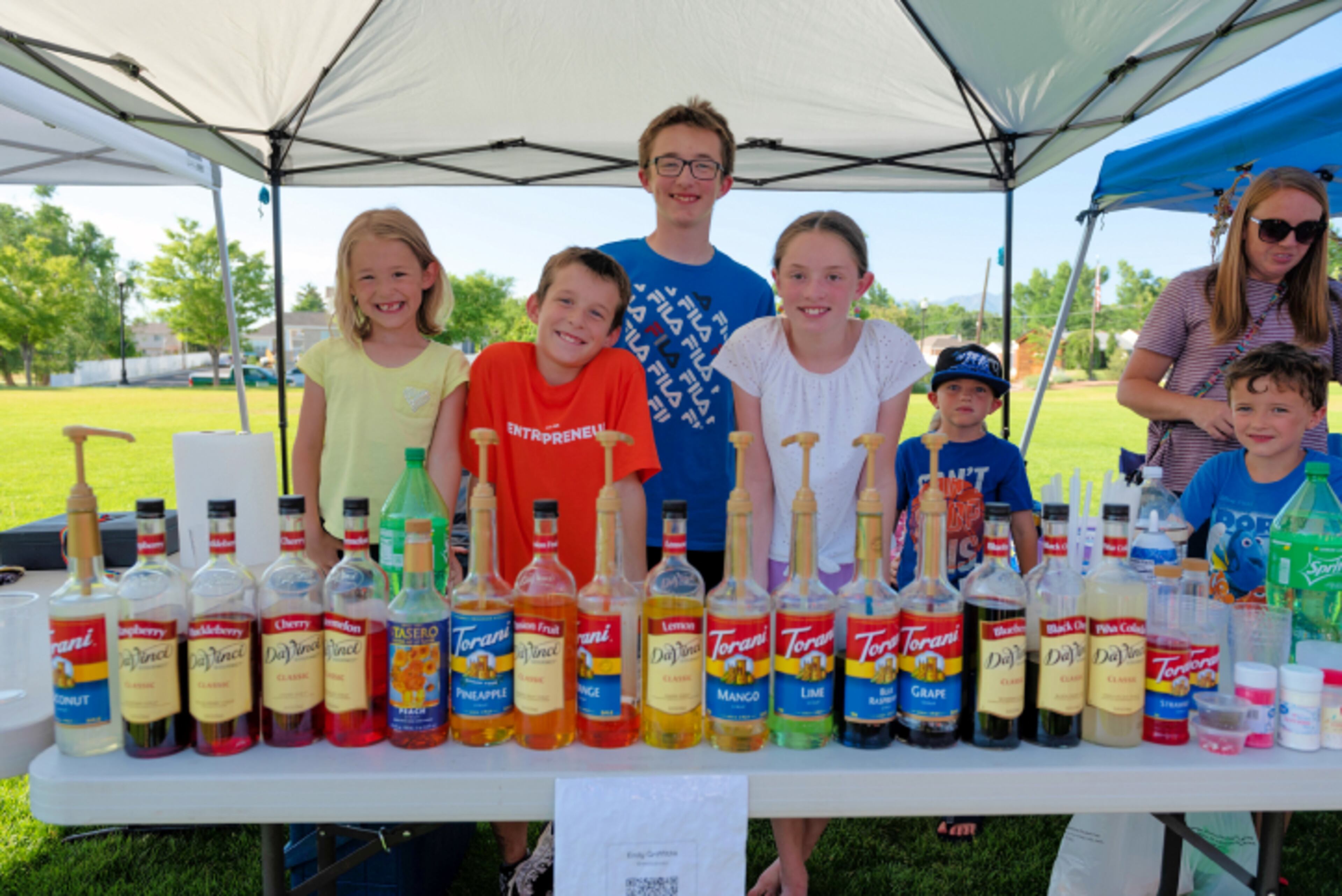 The Midsummer Kids Festival in Peachtree Corners on Saturday will feature a Children’s Entrepreneur Market, slides and more. (Courtesy of Children’s Entrepreneur Market)