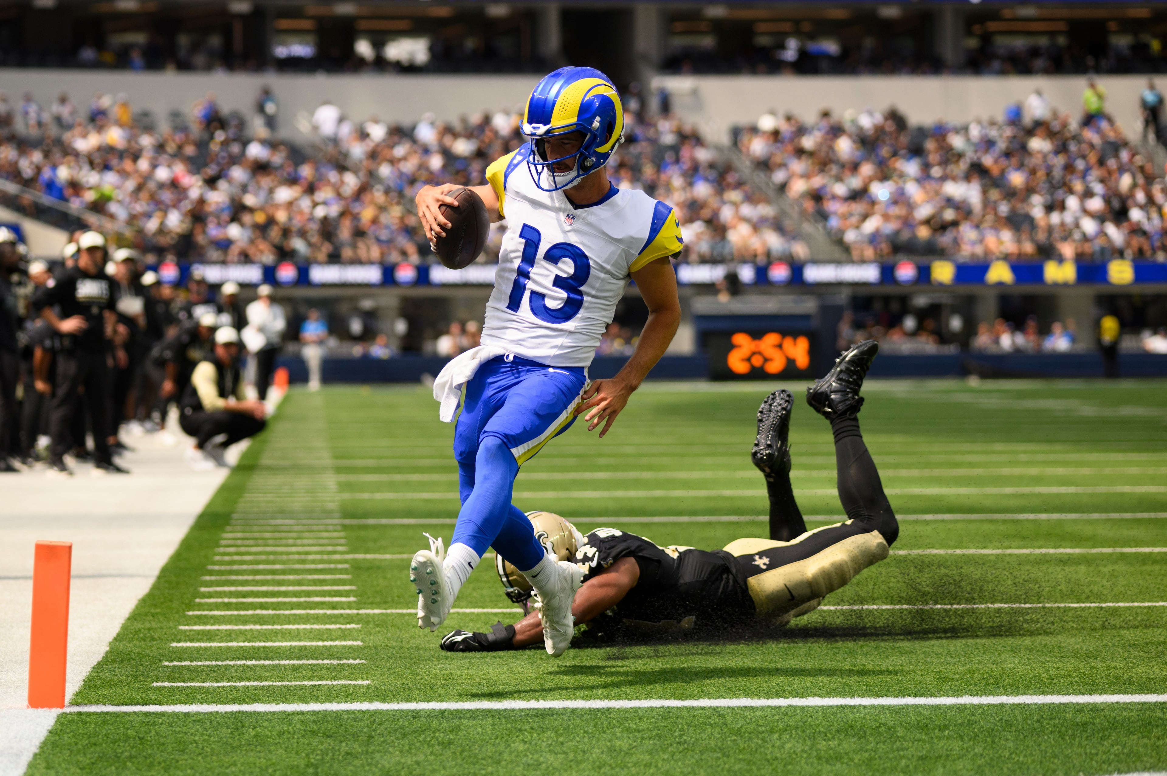 Saints Rams Football