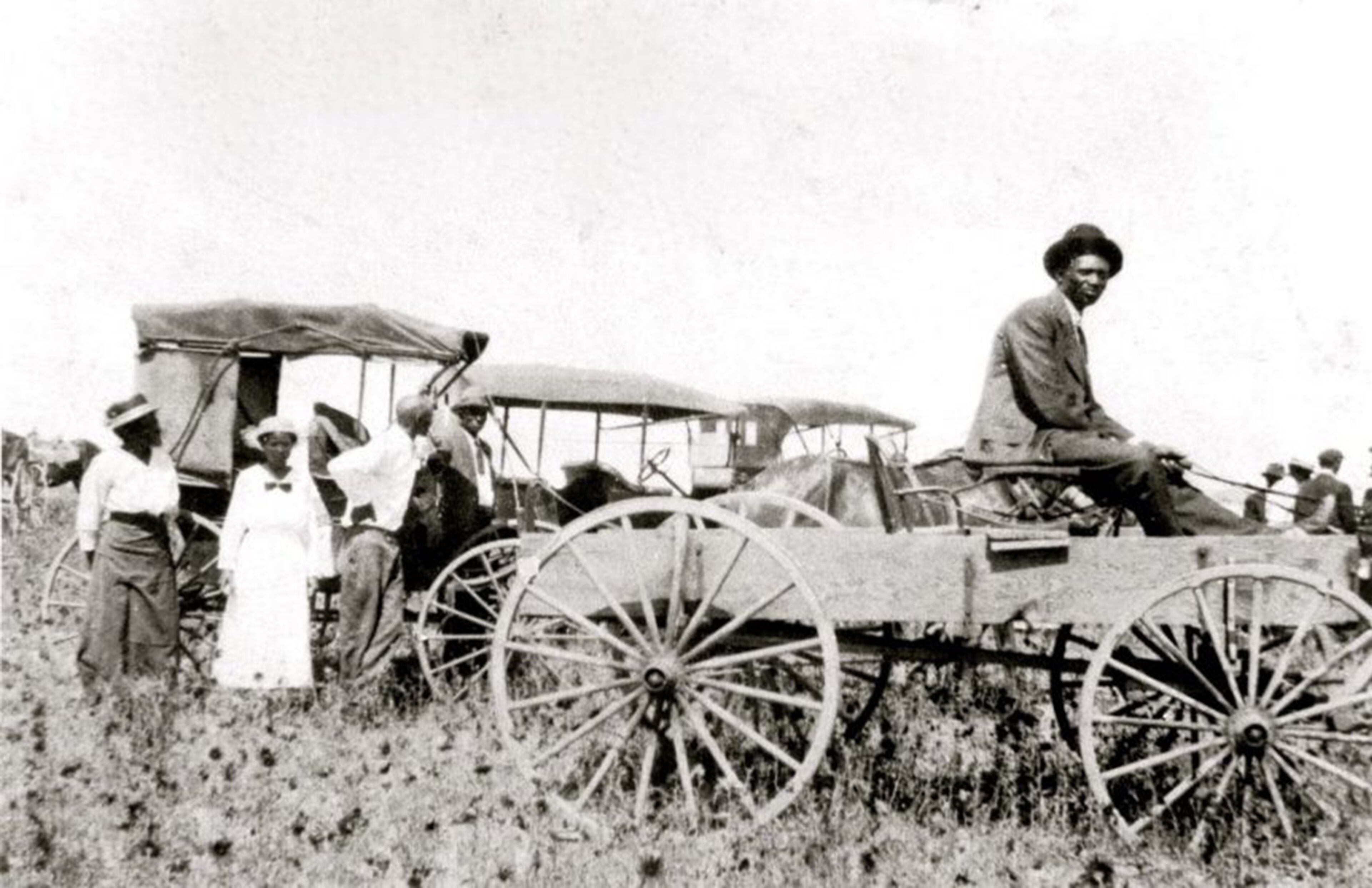 Dearfield, Col.: Residents hold a funeral procession in Dearfield, Col., in this undated image. (Courtesy of Charles Nuckolls)