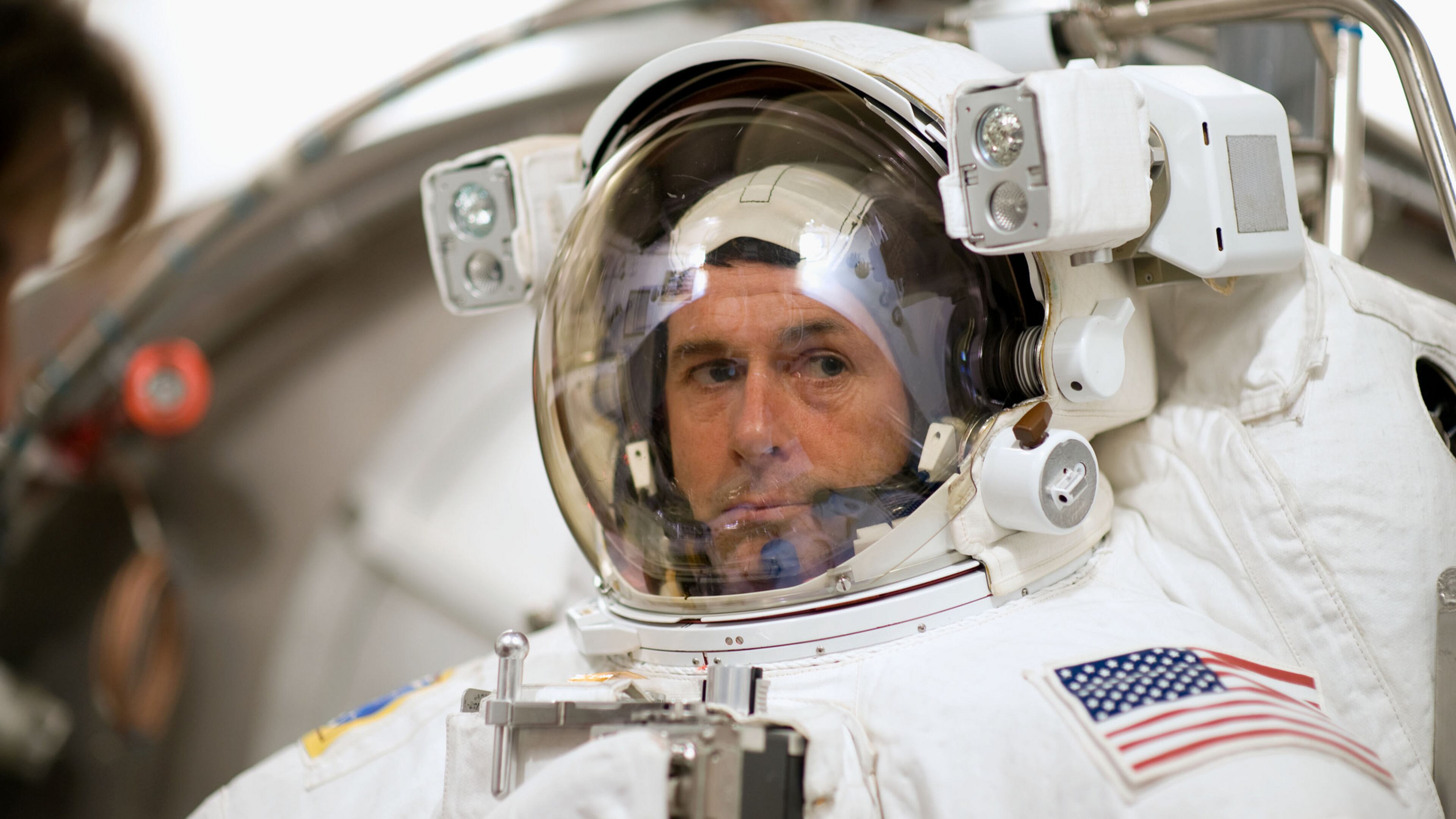 Astronaut Shane Kimbrough trains for his mission to the International Space Station at the Space Vehicle Mockup Facility at NASA’s Johnson Space Center. (NASA)