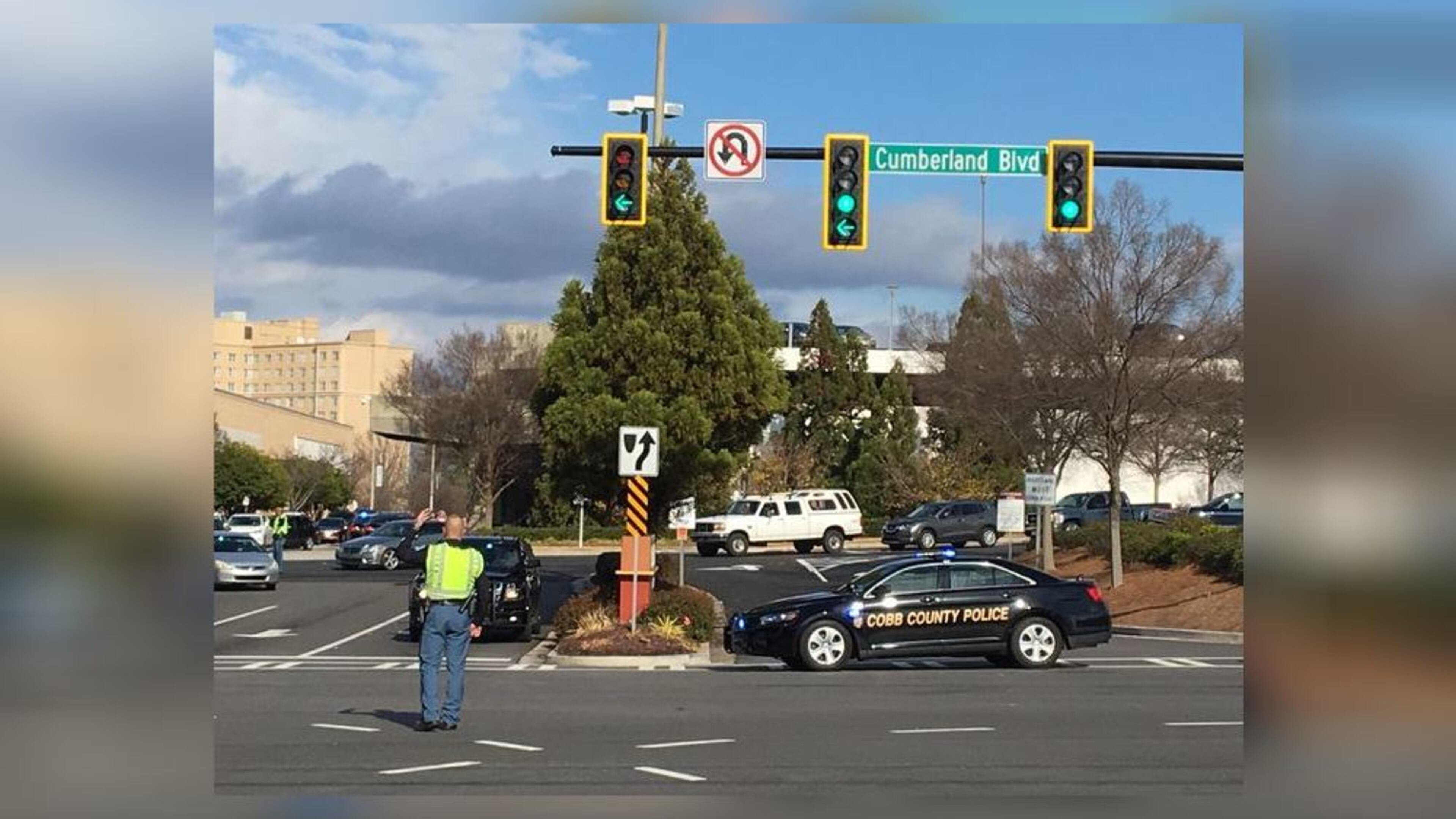 Cobb police are on the scene of a shooting reported Saturday afternoon at Cumberland Mall, authorities said.