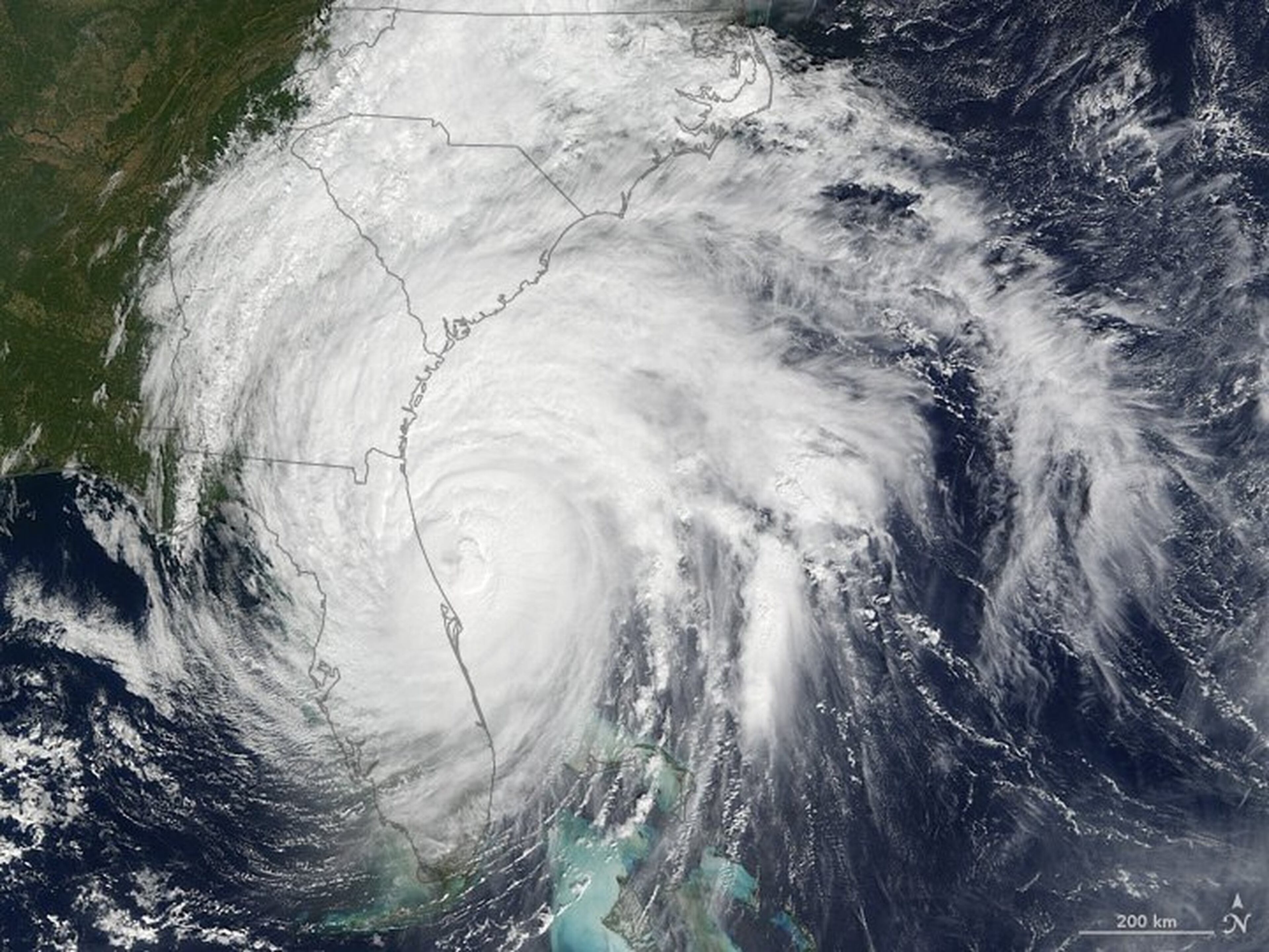 Hurricane Matthew was a major Category 4 cyclone when it approached Florida on Oct. 6, 2016.