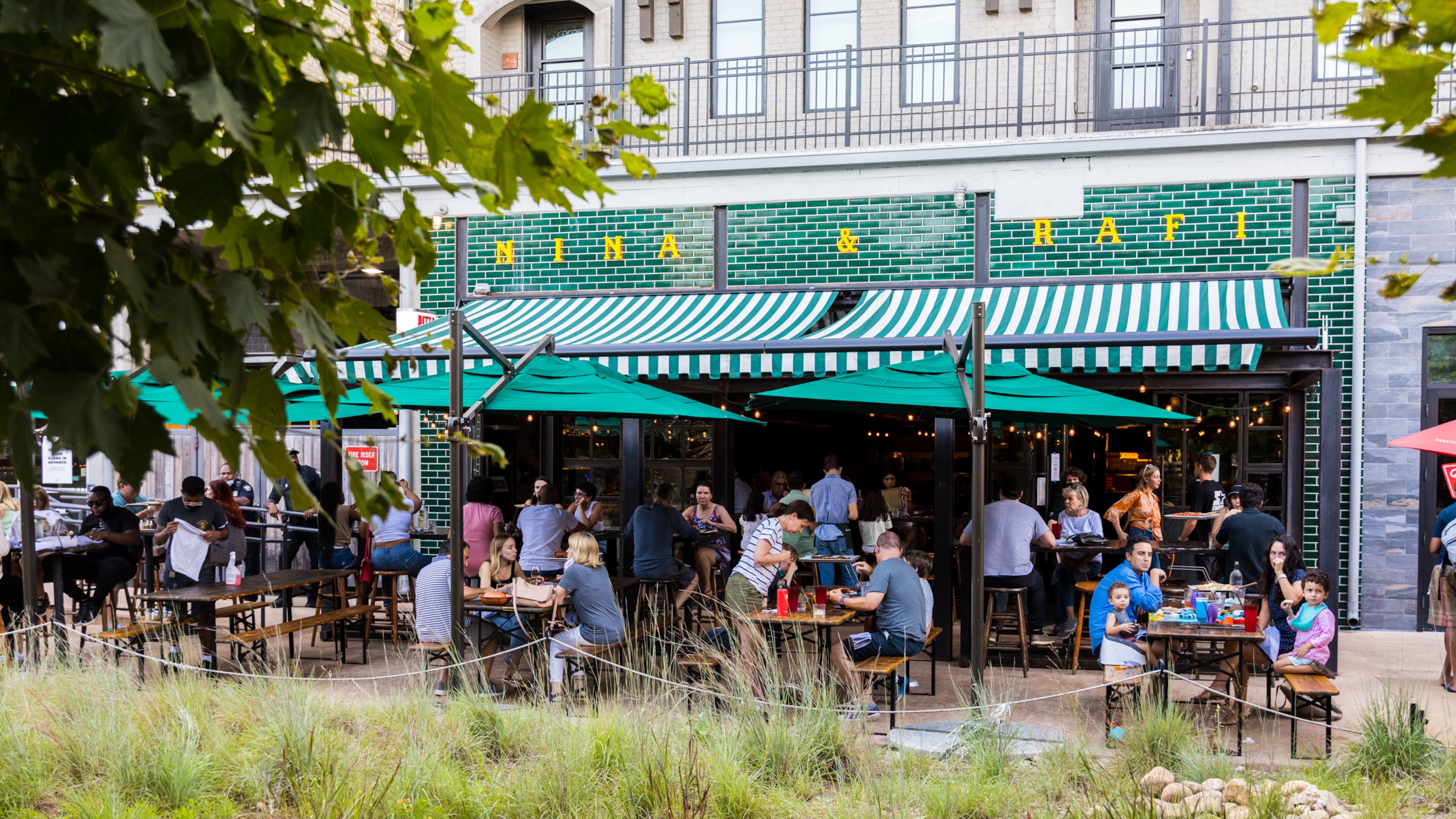 The restaurant and bar offers patio seating right on the Atlanta BeltLine’s Eastside Trail. Nina & Rafi is known for its pizzas, so don’t skip out on a Detroit style pie to go with meatballs, grilled artichokes, heroes and more.