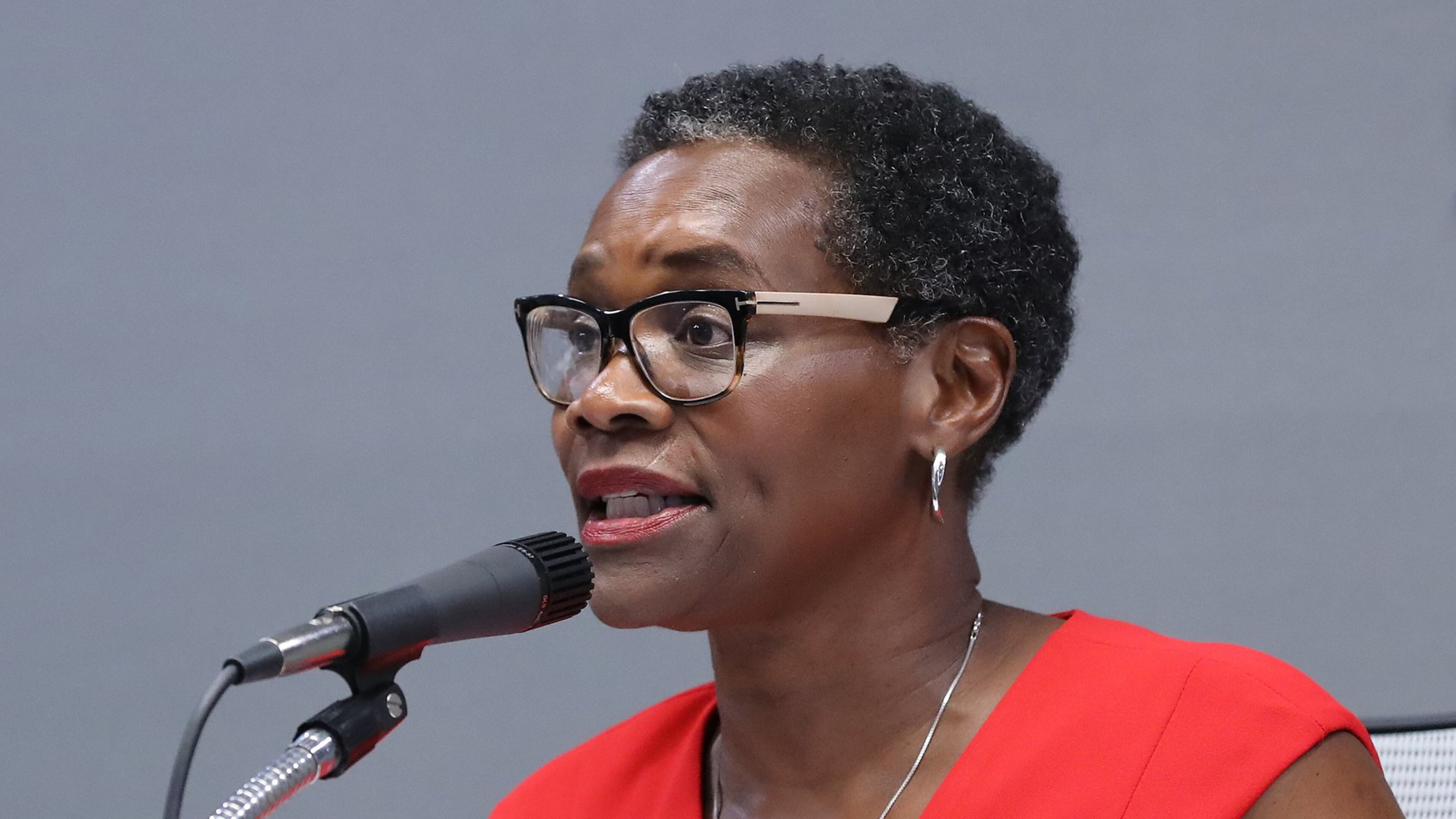 Mayor Elizabeth Carr-Hurst during the City Council work session and council meeting on Monday, August 12, 2019, in Fairburn. CURTIS COMPTON/CCOMPTON@AJC.COM