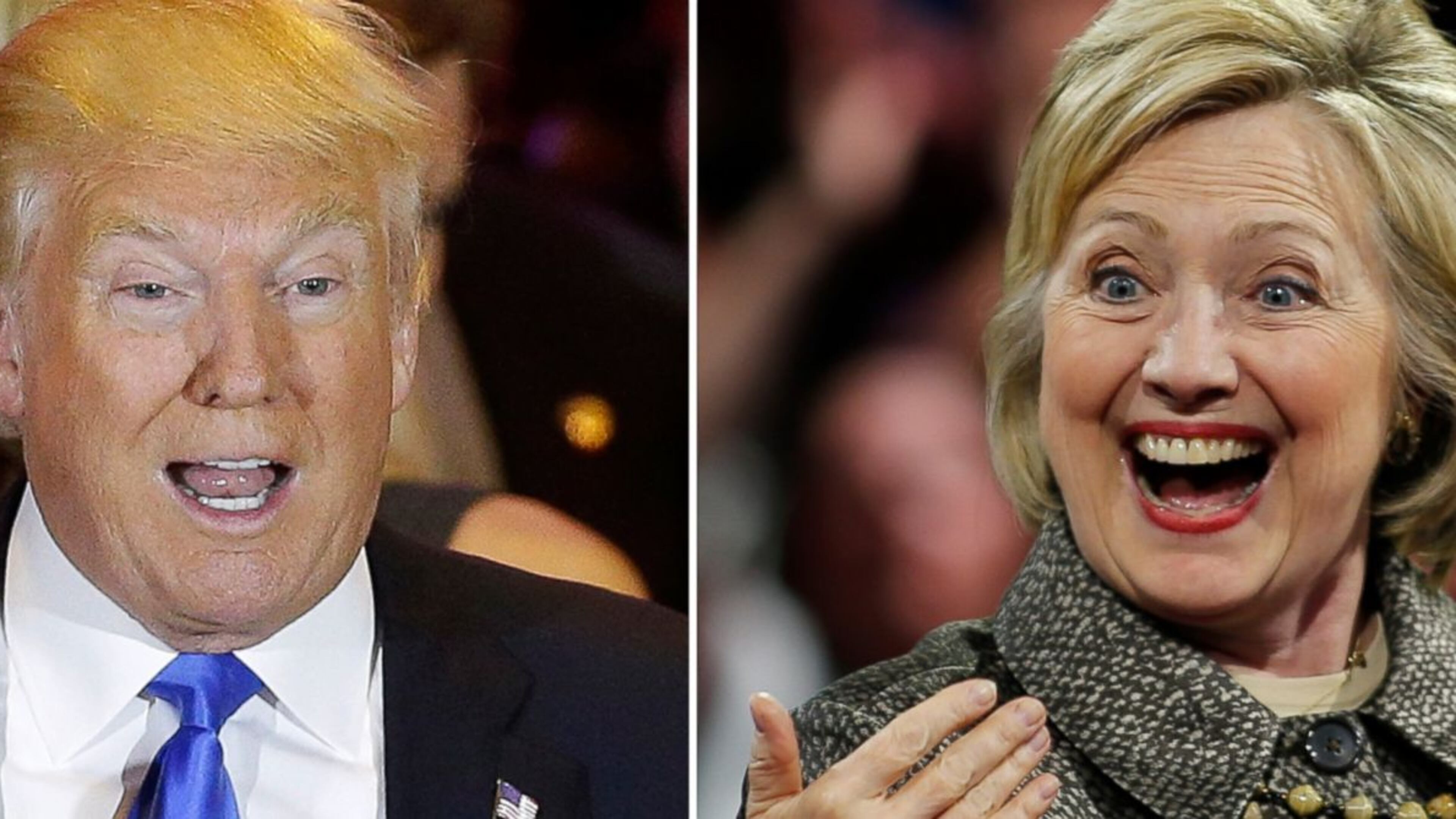 Donald Trump and Hillary Clinton. AP file.