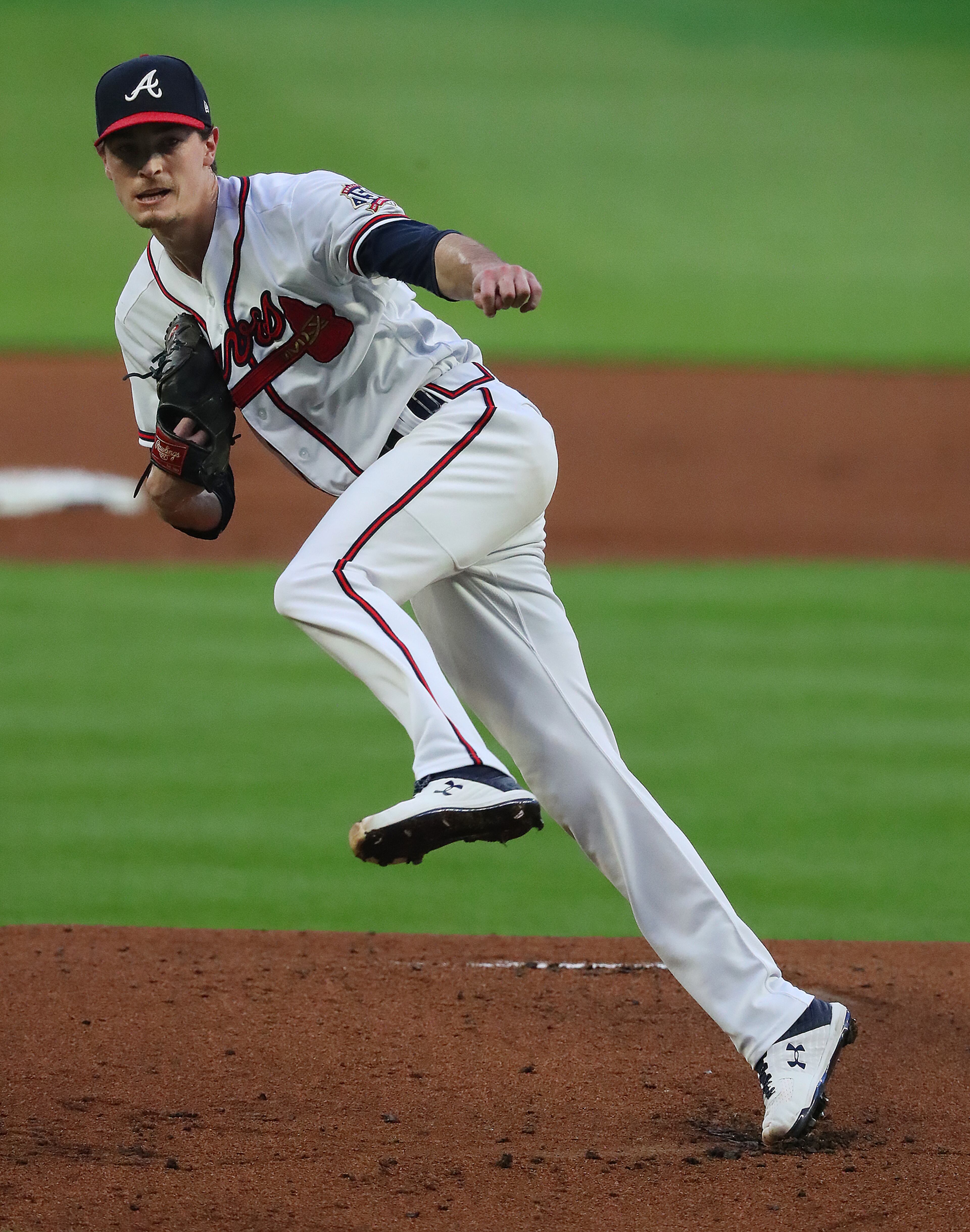 Braves pitcher Max Fried delivers against the Washington Nationals. “Curtis Compton / Curtis.Compton@ajc.com