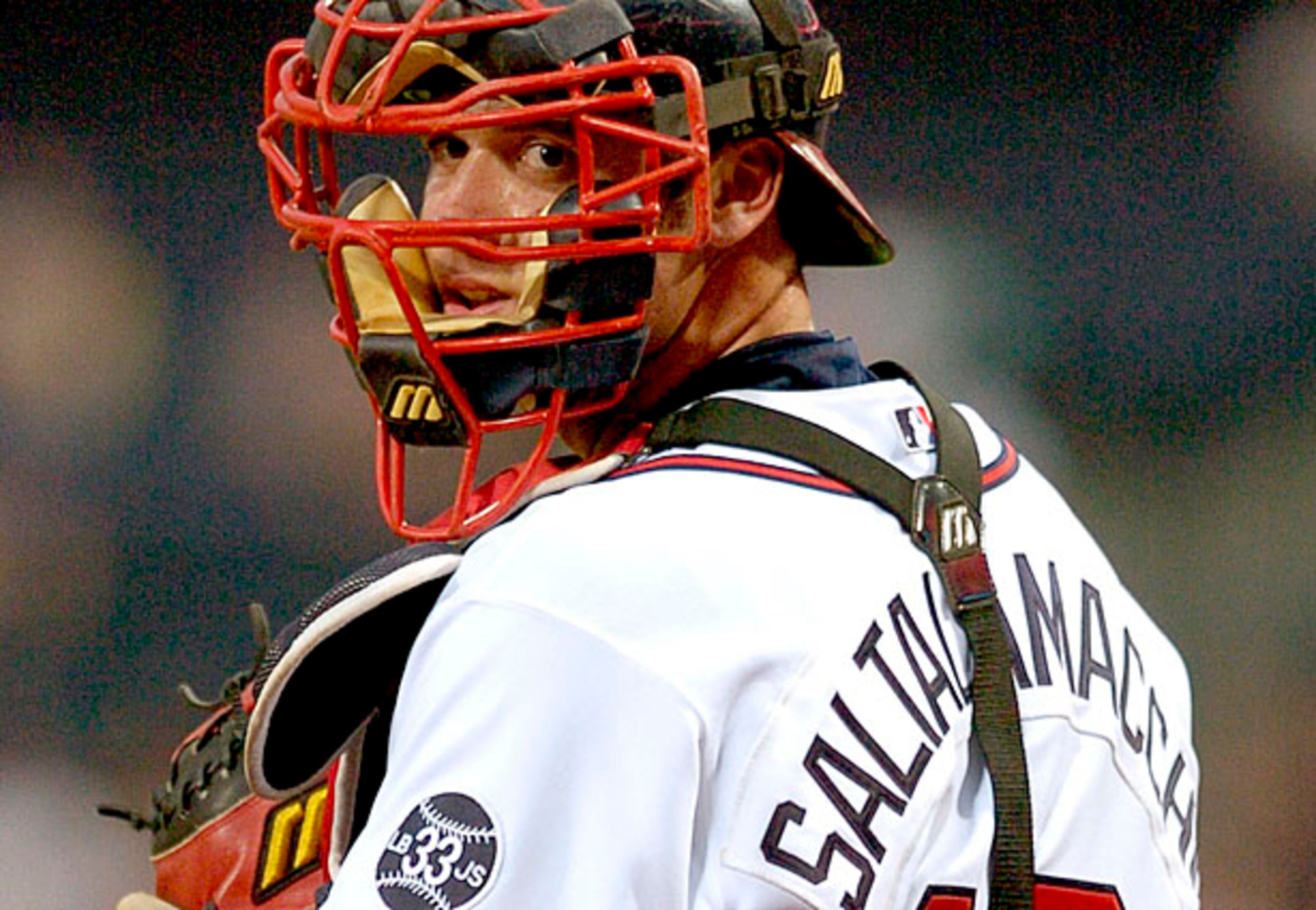 Jarrod Saltalamacchia played in 47 games with the Braves before being send to Texas as the center piece of a trade that brought Rangers slugger Mark Teixeira to Atlanta. While a Brave he had a fielding percentage of .989 and batted .284 with 4 homers and 11 RBI.