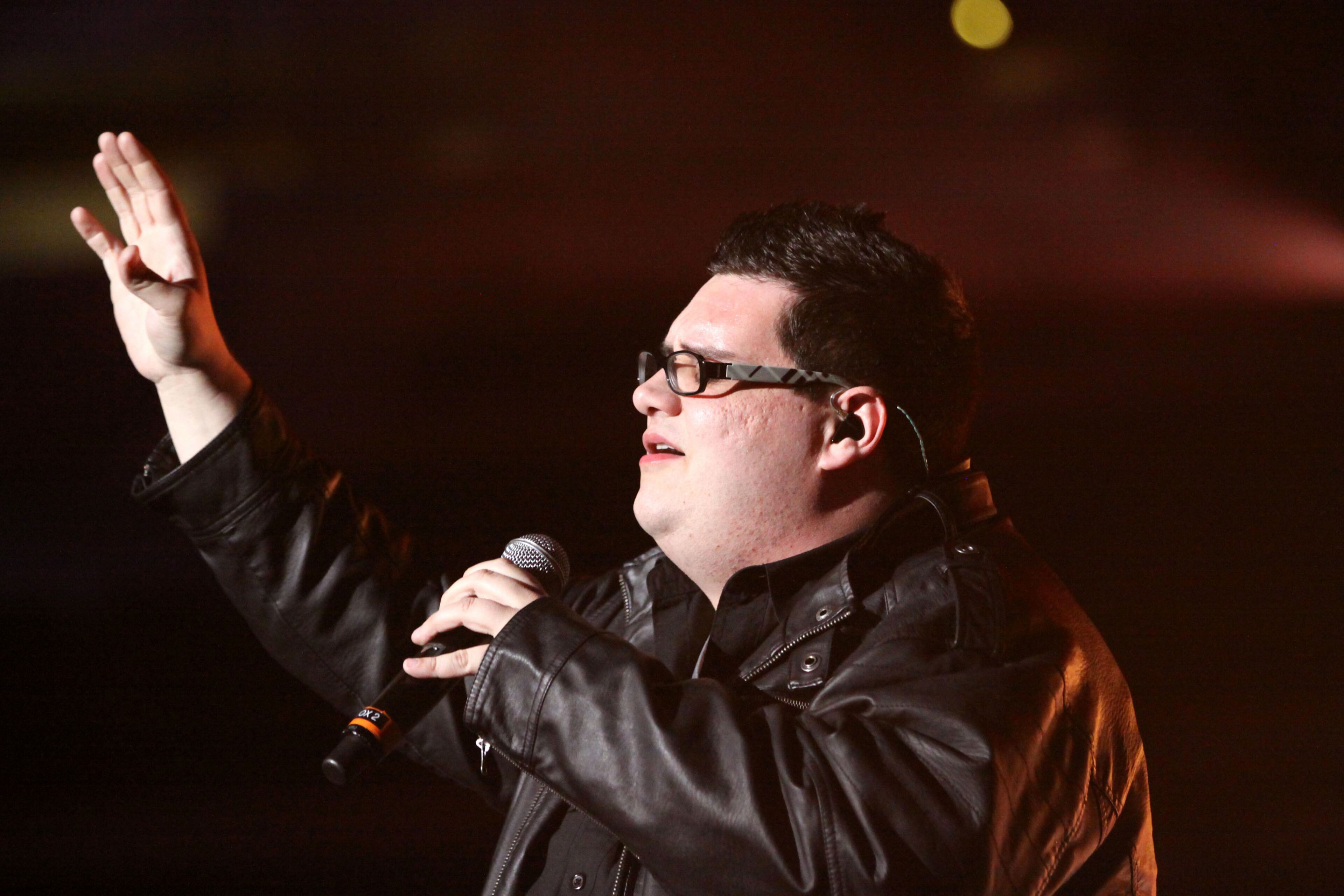 Sidewalk Prophets perform.