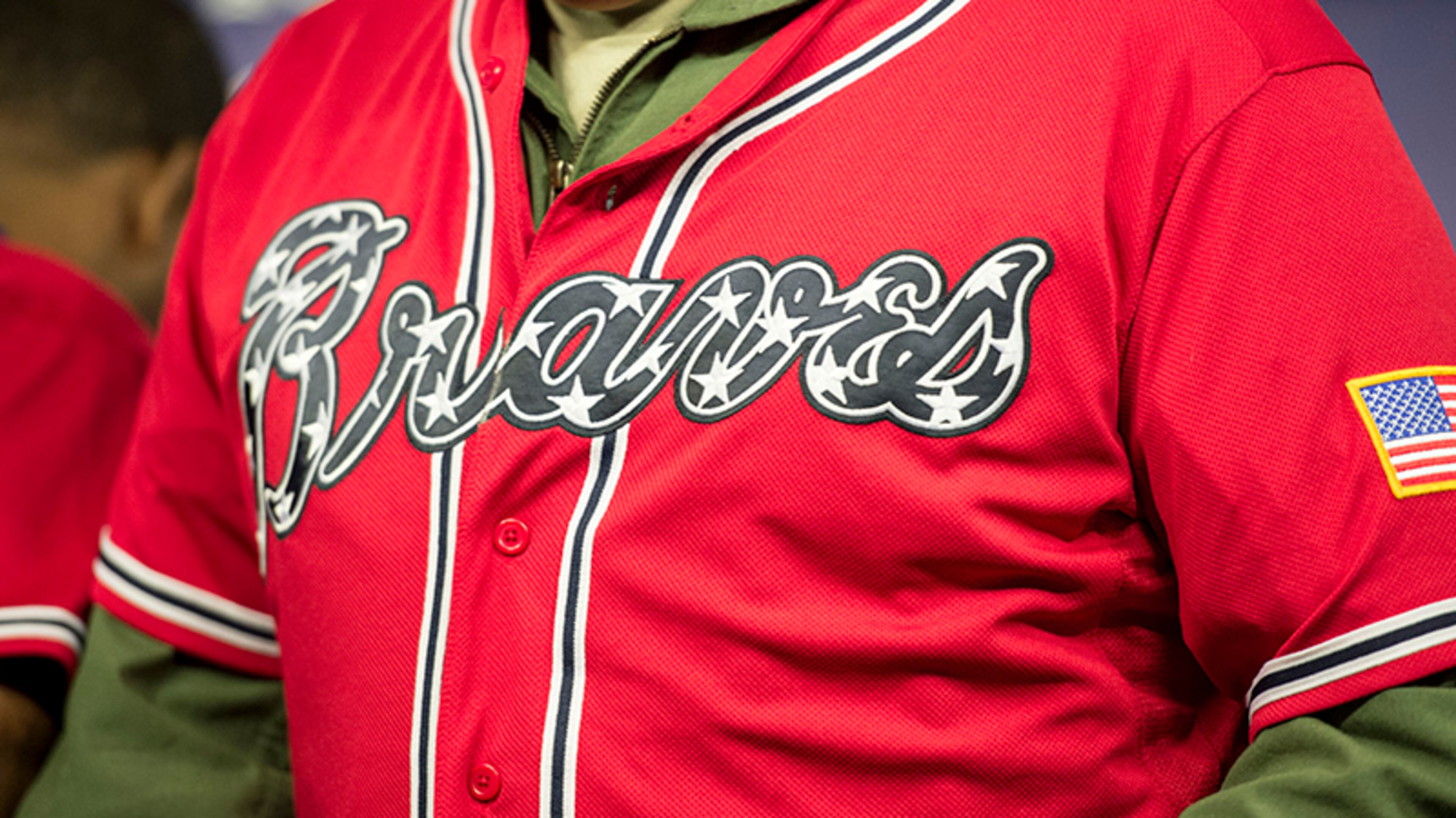 The Atlanta Braves will wear the new jerseys on military family night (April 26 vs. the Reds) and then as part of a celebration for each of the four military branches.