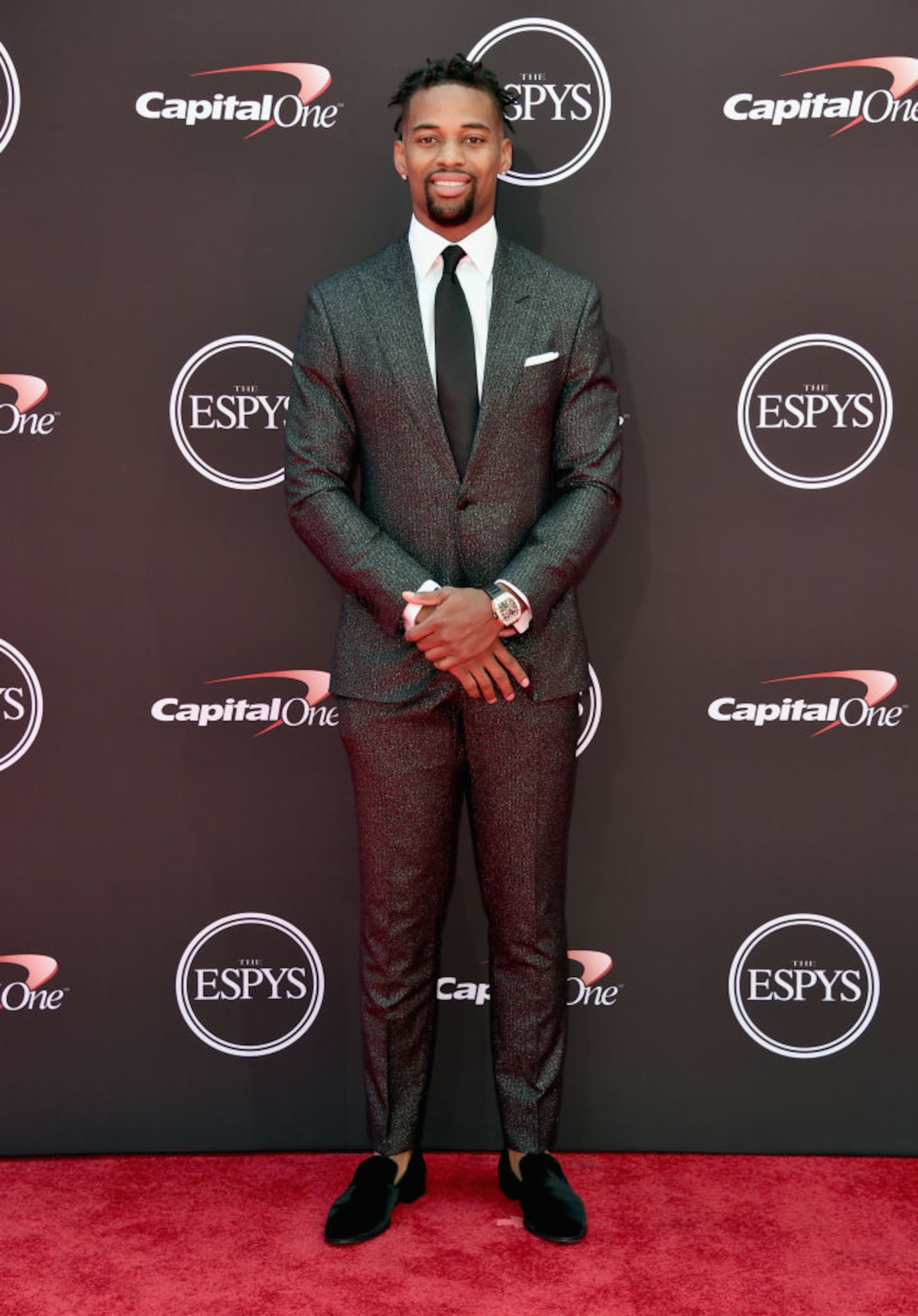 LOS ANGELES, CA - JULY 18: Football player AJ Bouye attends the 2018 ESPY Awards Red Carpet Show Live! Celebrates With Moet & Chandon at Microsoft Theater on July 18, 2018 in Los Angeles, California. (Photo by Alberto E. Rodriguez/Getty Images)