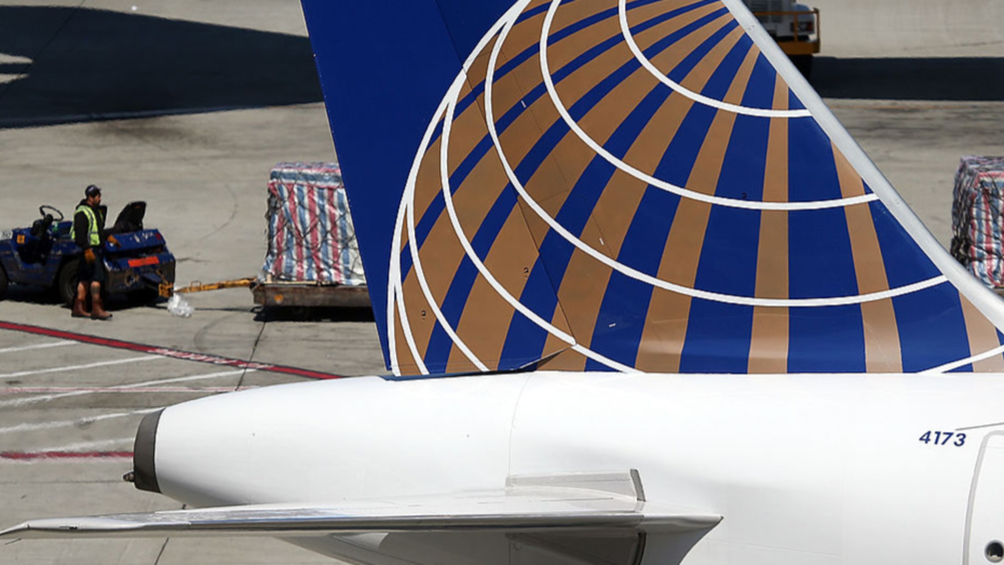 An engine of a SkyWest plane operating on behalf of United caught on fire as it taxied on the runway at Denver International Airport.