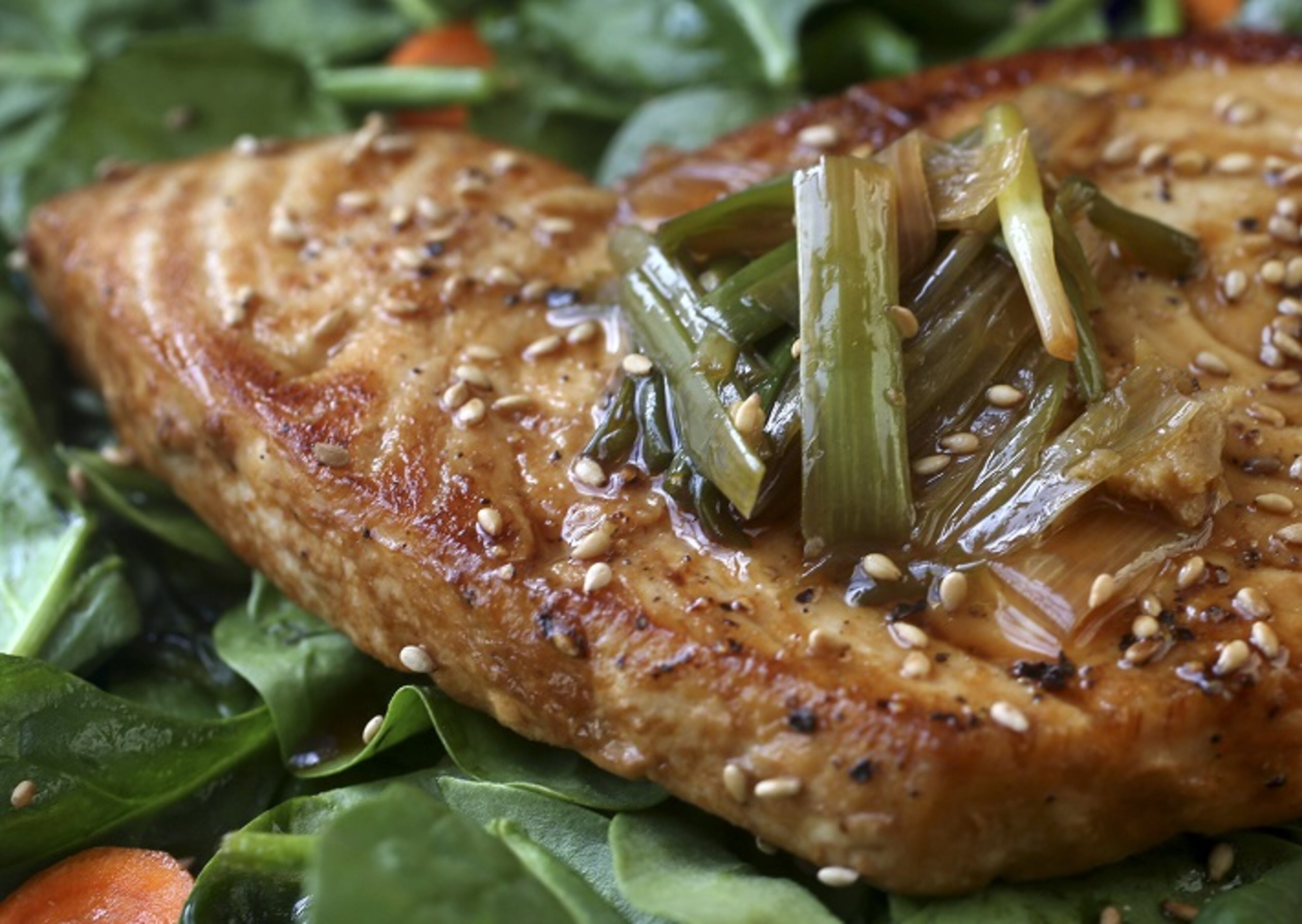 Lacquered Swordfish with Green Onions on Wednesday, Jan. 31, 2018. (Laurie Skrivan/St. Louis Post-Dispatch/TNS)