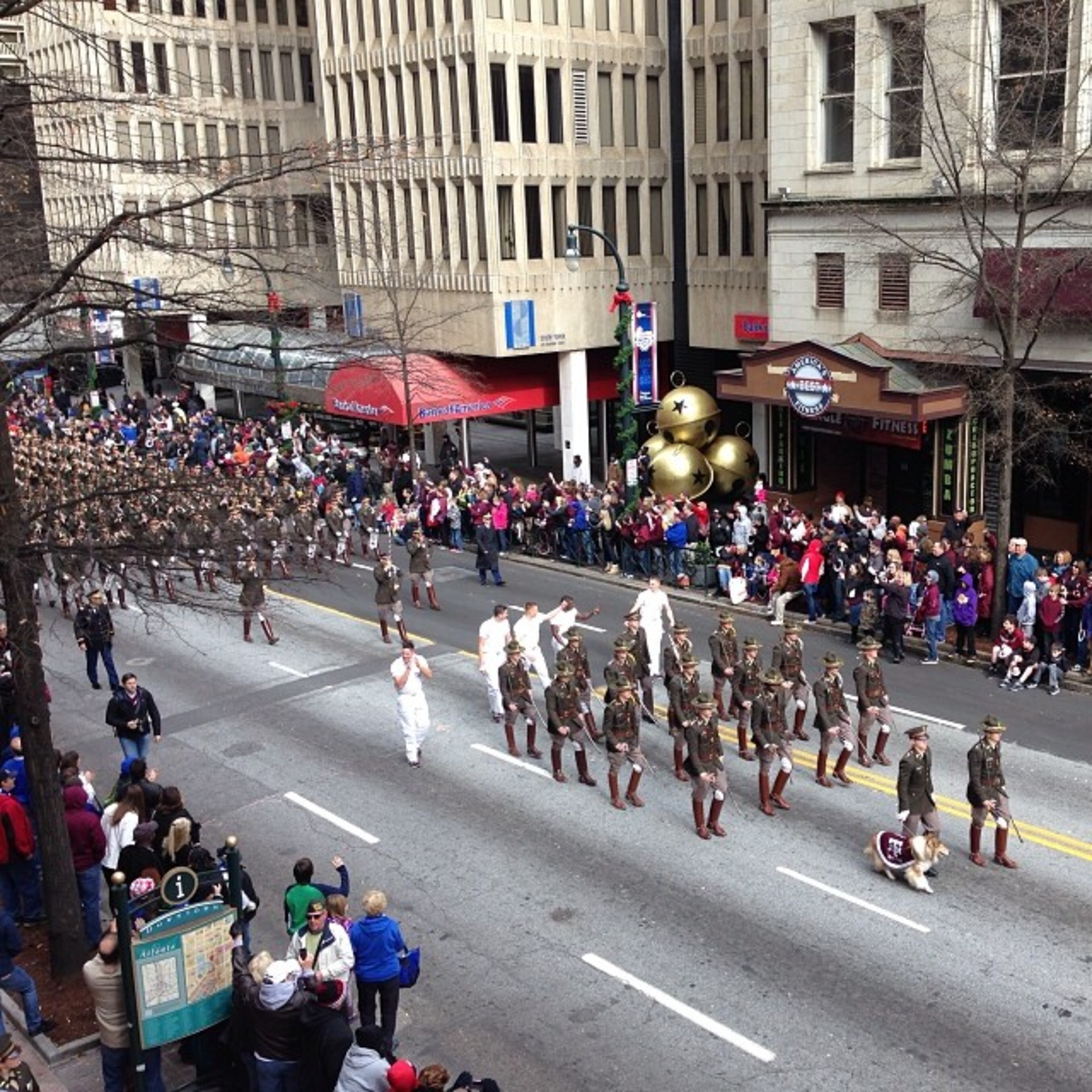 Chick-Fil-A Bowl Parade - Thanks and Gig 'Em #12thman #chickfilabowl Photo by @andybaxter