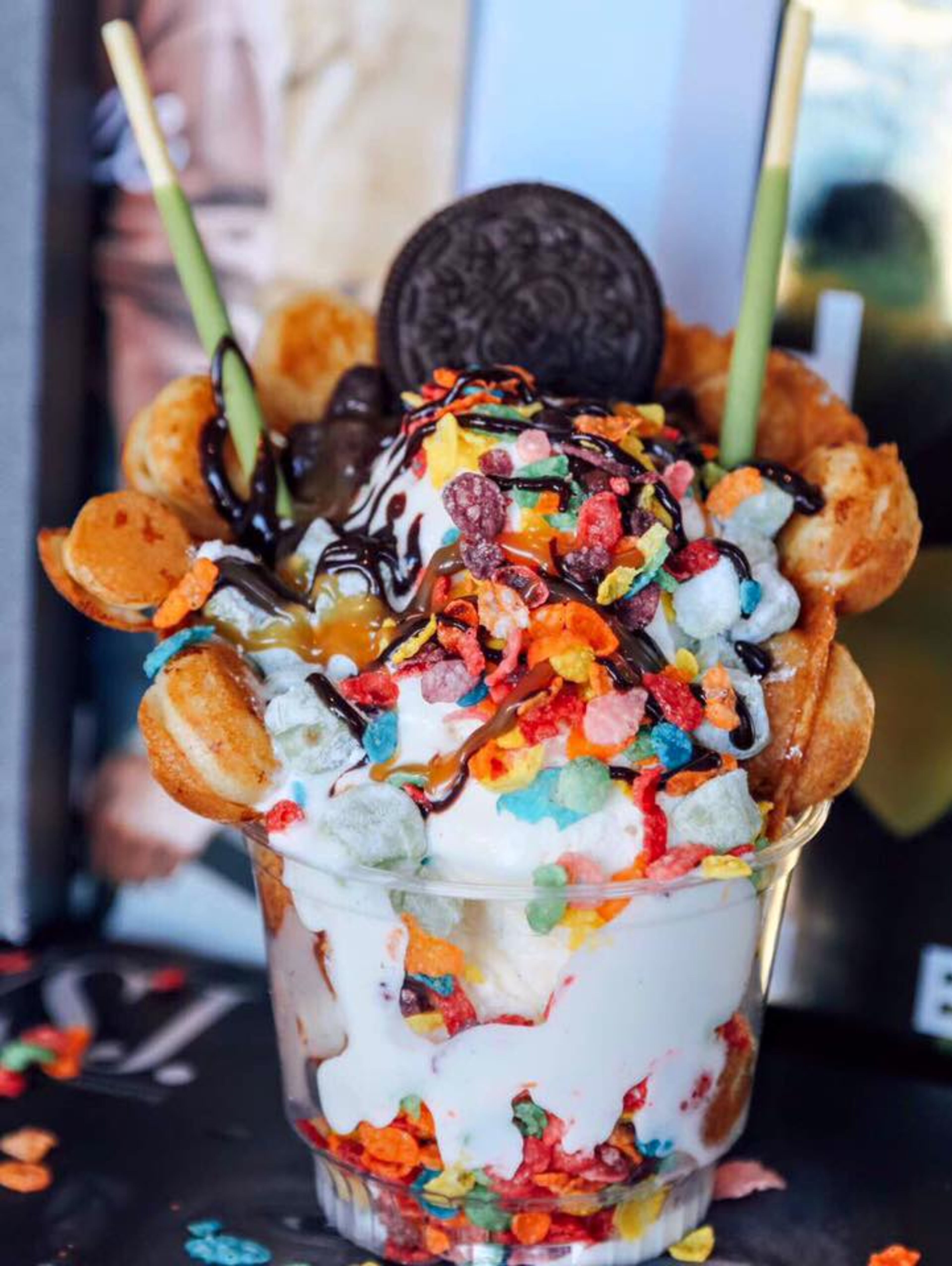 Hong Kong egg waffle at Boba Bee. / Photo from the Boba Bee Facebook page