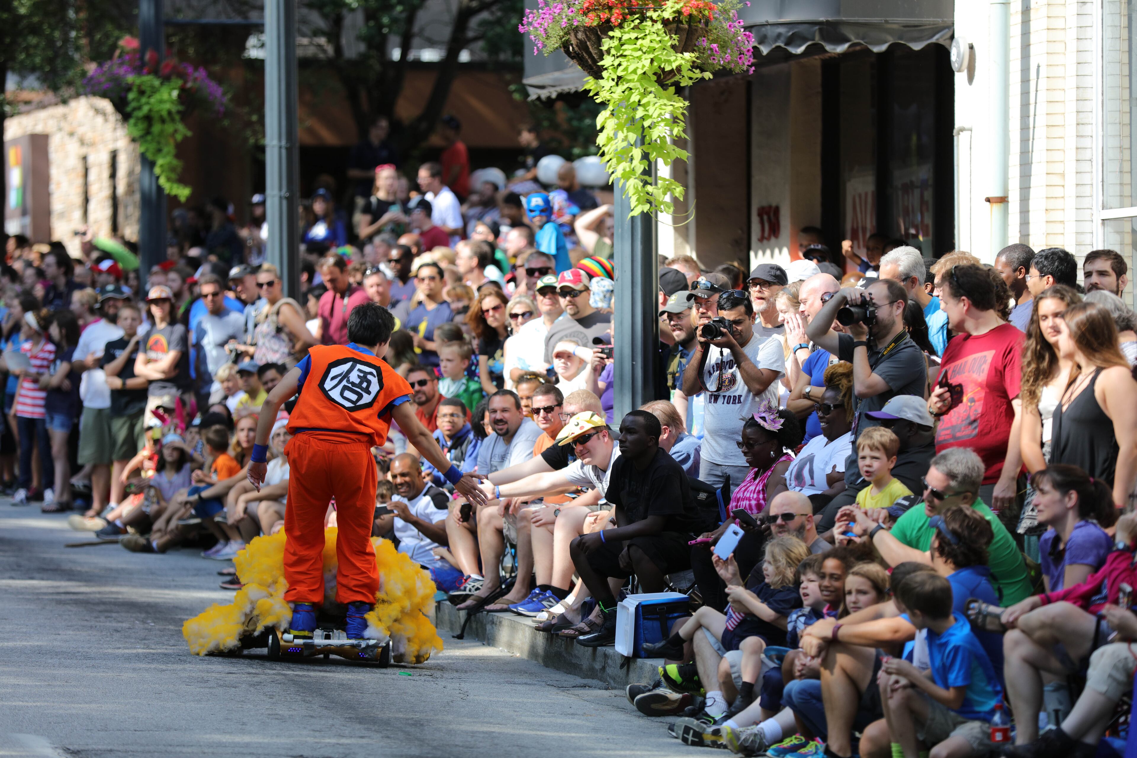 The Dragon Con parade on Peachtree Street in Atlanta, on Saturday September 3, 2016. (Credit: Dragon Con Photography)