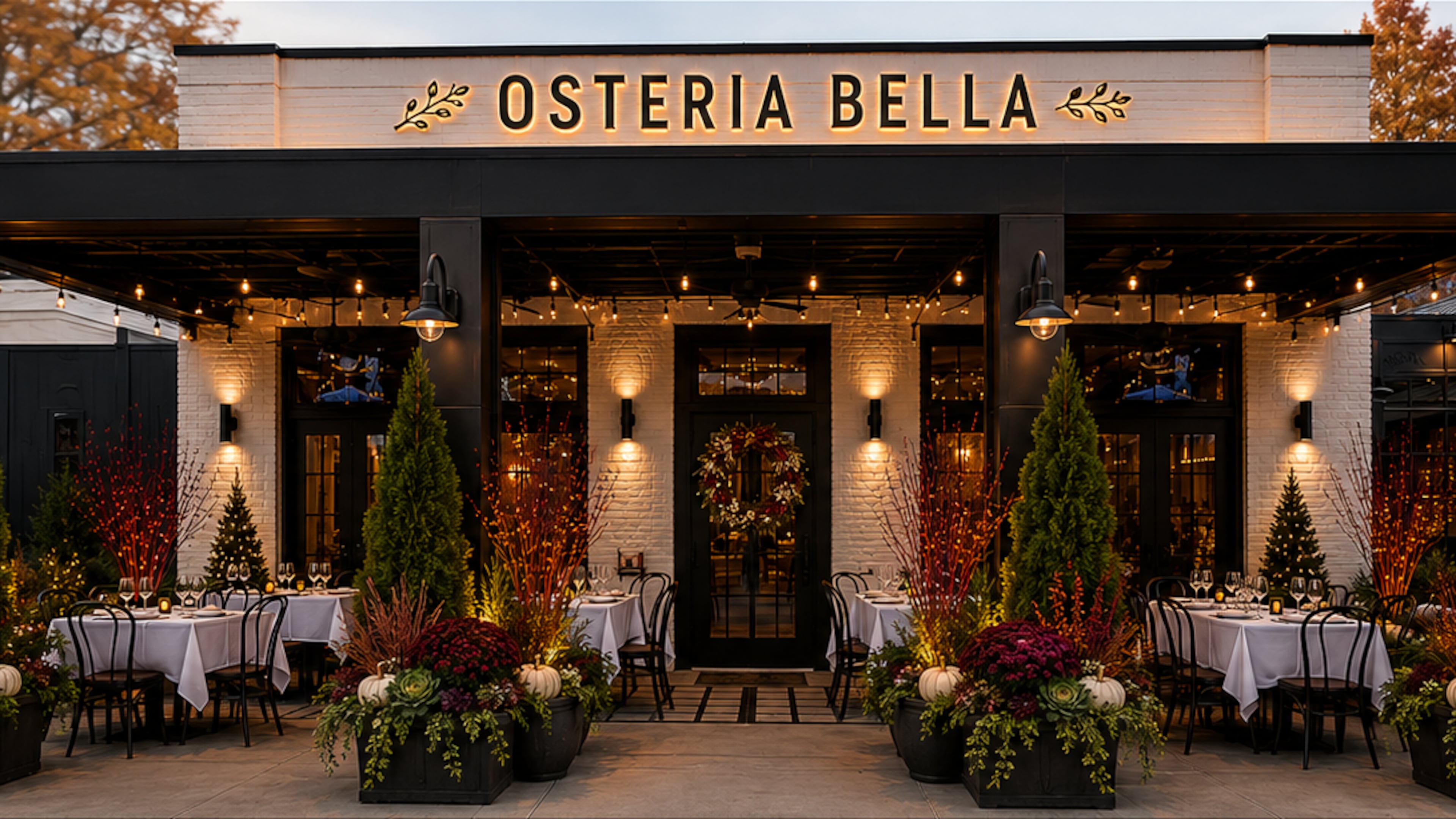A rendering of Osteria Bella, the forthcoming Halcyon restaurant from Daniele and Bella Furfaro. (Courtesy of Osteria Bella)
