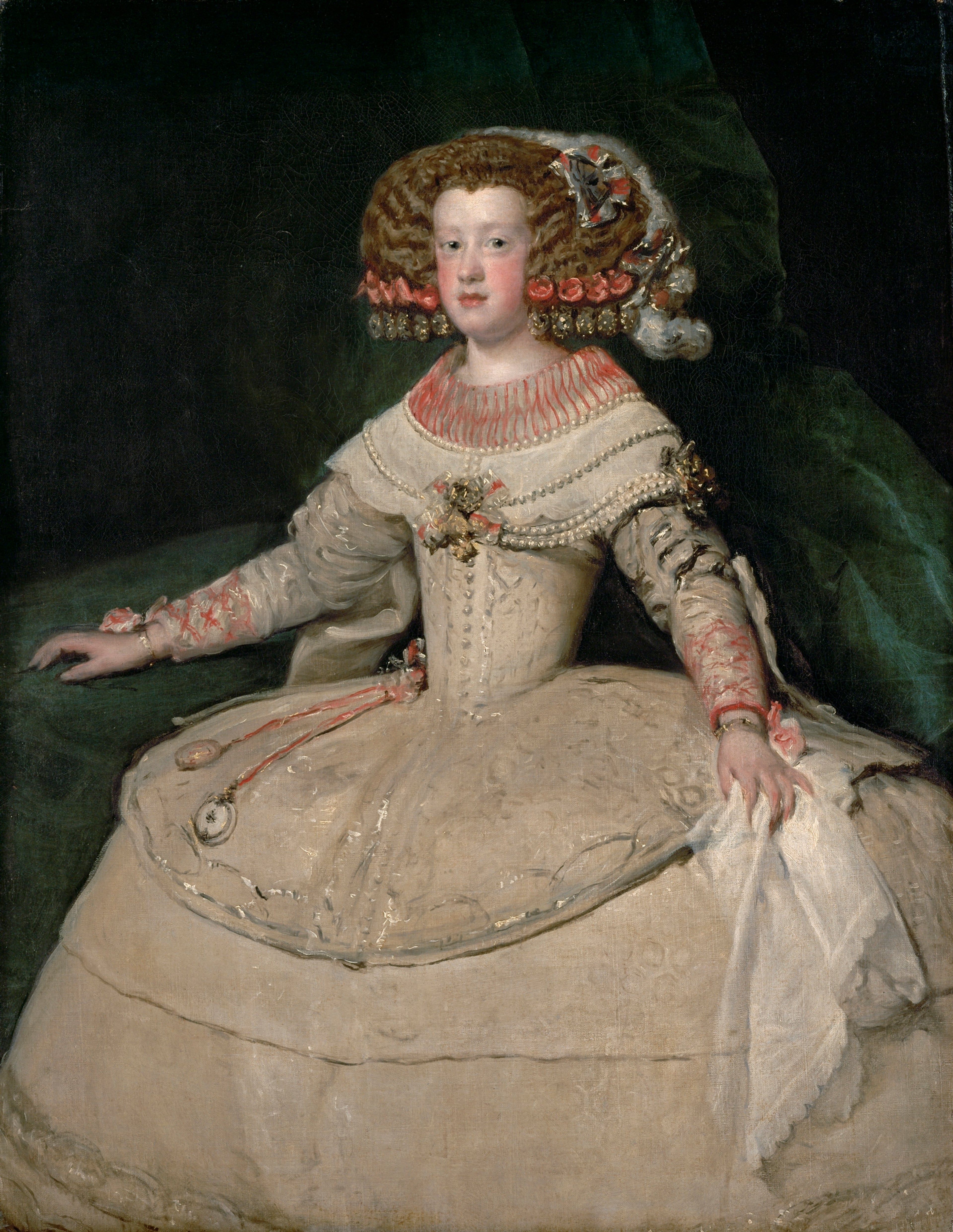 Diego Rodríguez de Silva y Velázquez, 1599-1660 'Infanta Maria Teresa' (1638-1683) ca. 1652/1653 Kunsthistorisches Museum Wien