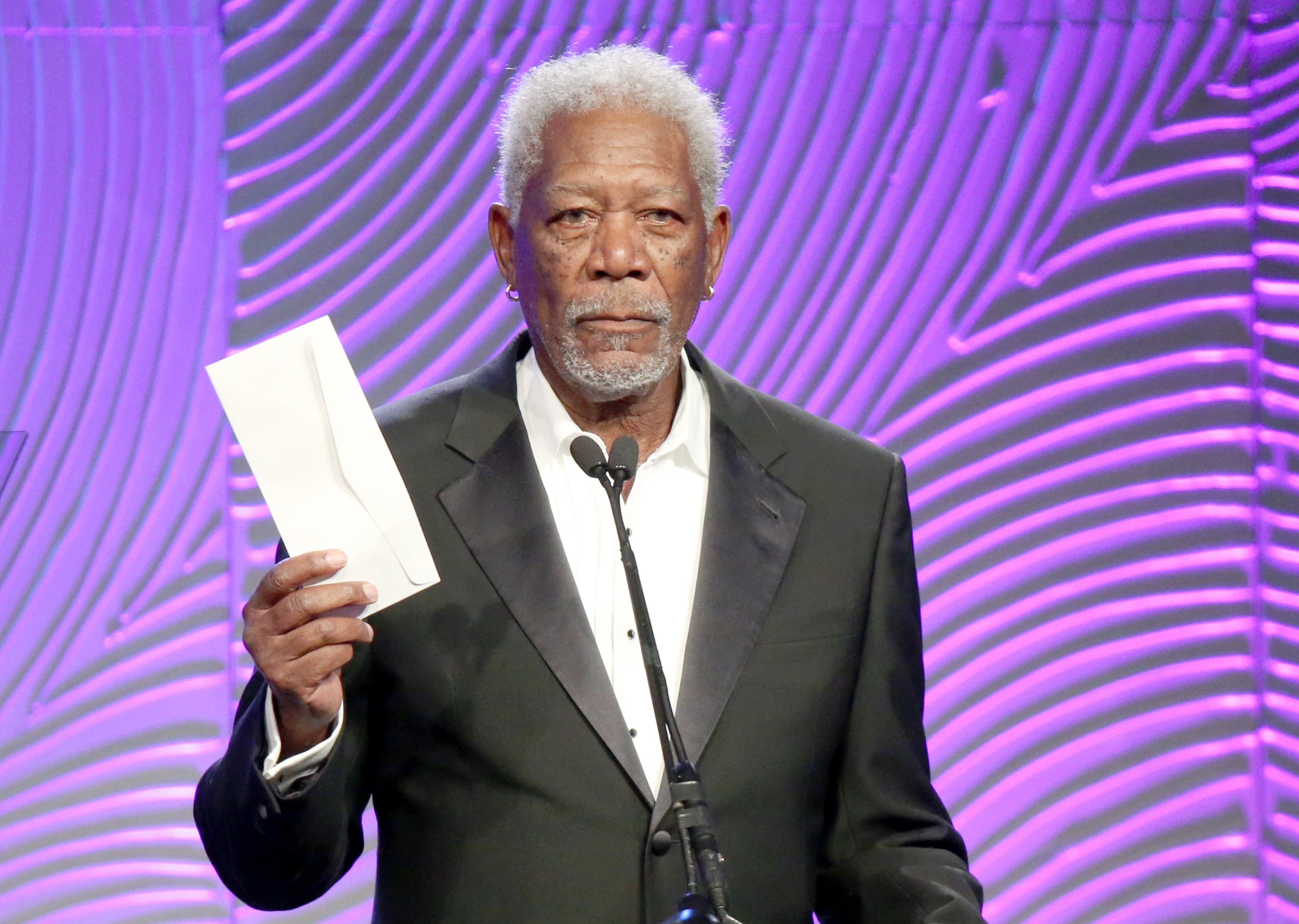 Actor Morgan Freeman earned his pilot's license when he turned 65. (Photo by Mark Davis/Getty Images)