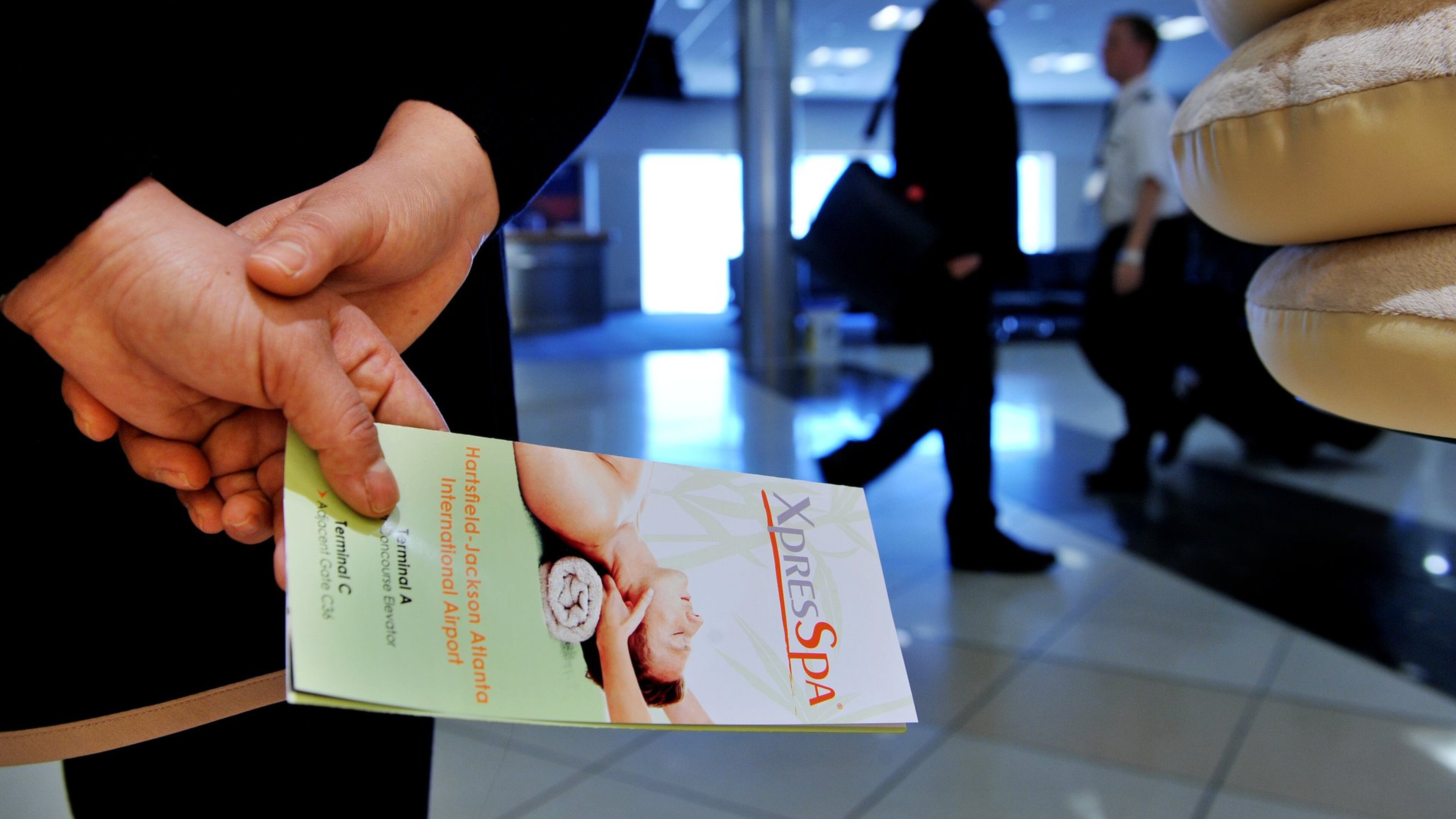 The first XpresSpa spa opened at Hartsfied-Jackson as part of a retail makeover. RICH ADDICKS / AJC