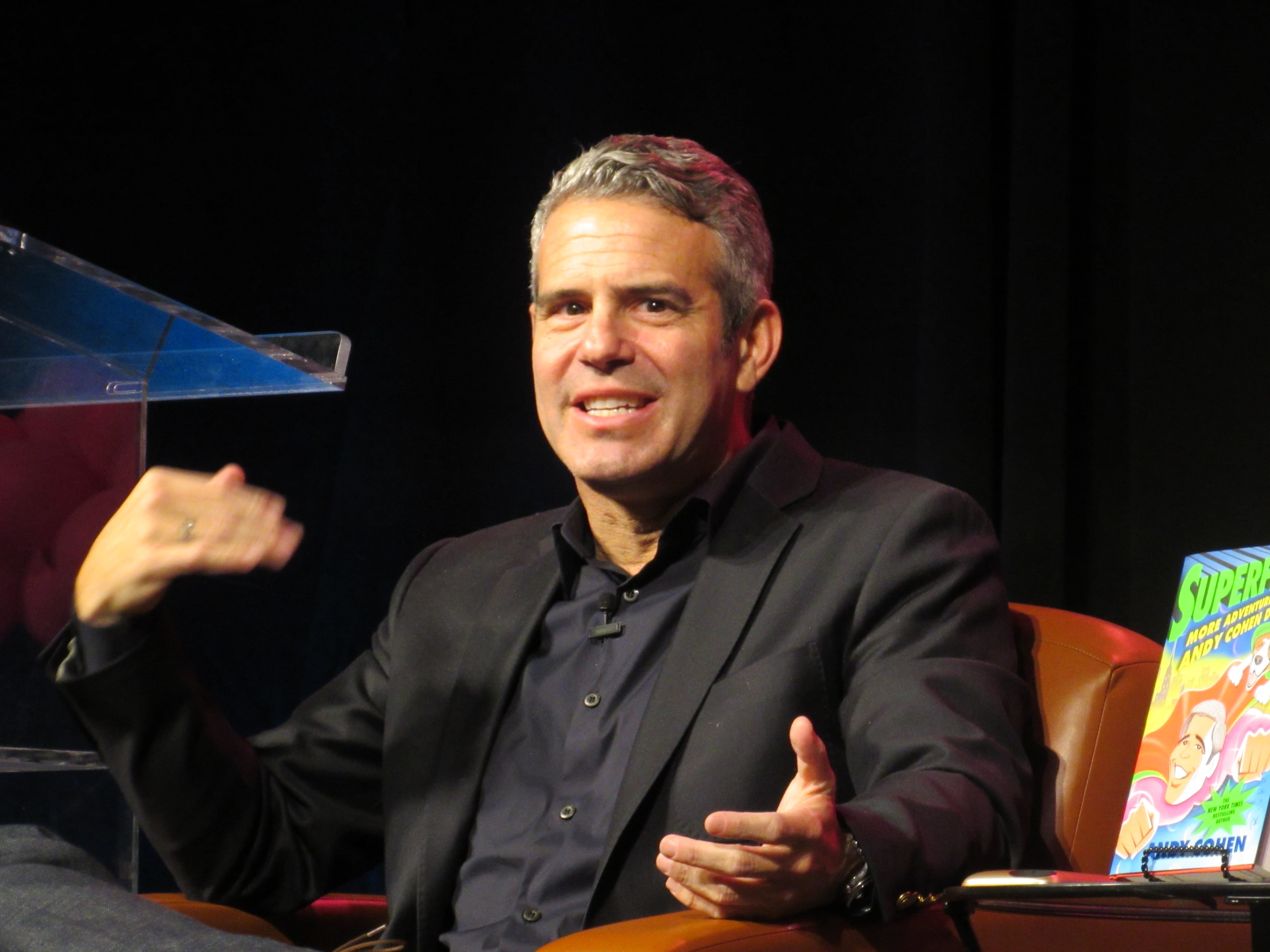 Andy Cohen entertains a packed house of 1,200 fans at the Marcus Jewish Community Center of Atlanta 25th annual Book Festival November 20, 2016. CREDIT: Rodney Ho/rho@ajc.com