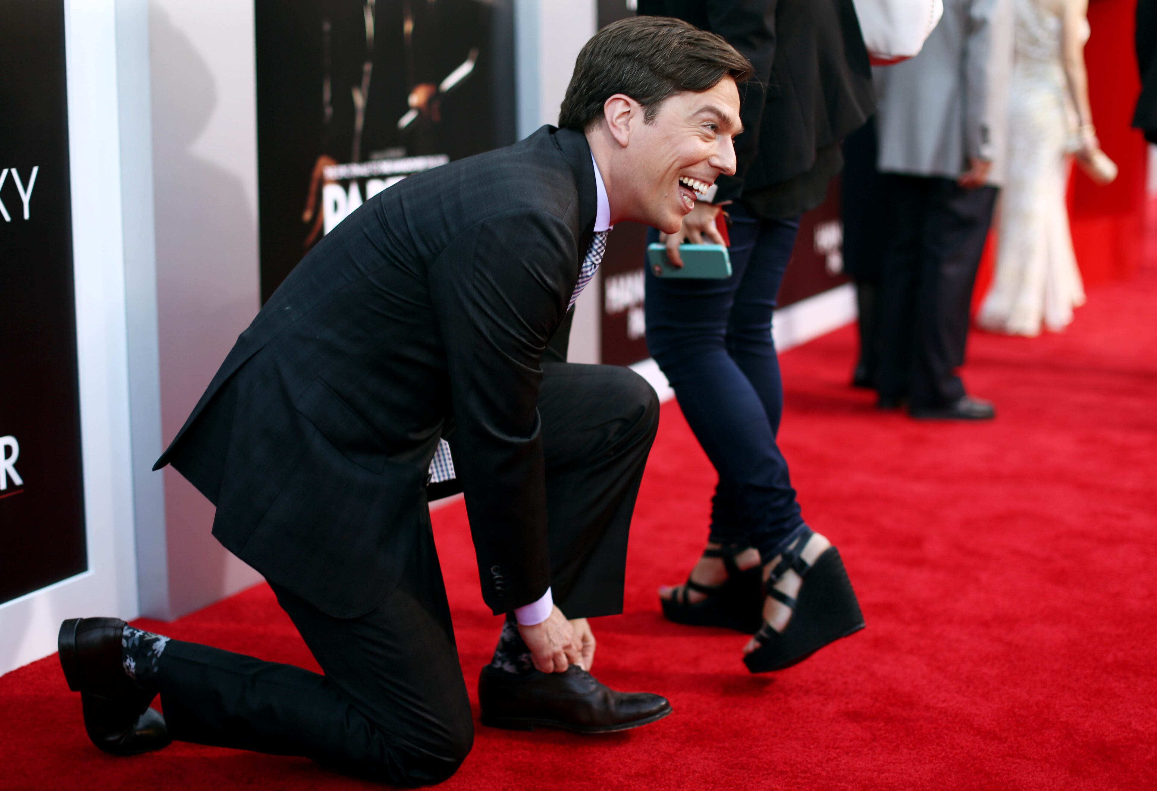 Ed Helms arrives at the LA Premiere of "The Hangover: Part III" at the Westwood Village Theatre on Monday, May 20, 2013 in Los Angeles.