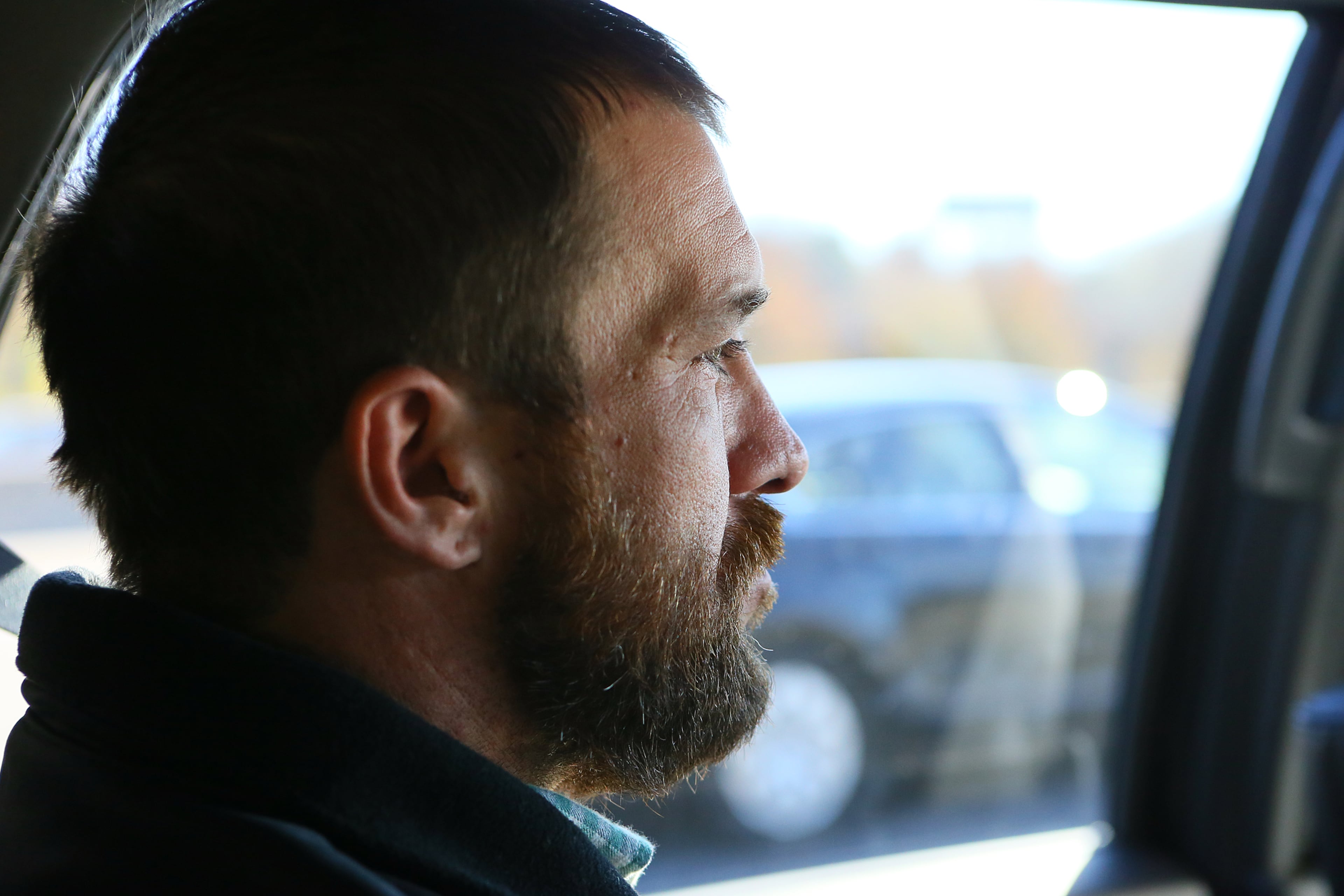 Staff members from the Omni Hotel at CNN Center provide transportation for Joel Hartman, the homeless man who returned a woman's wallet he found while digging through trash hoping to find someone's leftover meal, to Hartsfield-Jackson International Airport to be reunited with his family for Thanksgiving on Nov. 28, 2013, in Atlanta.