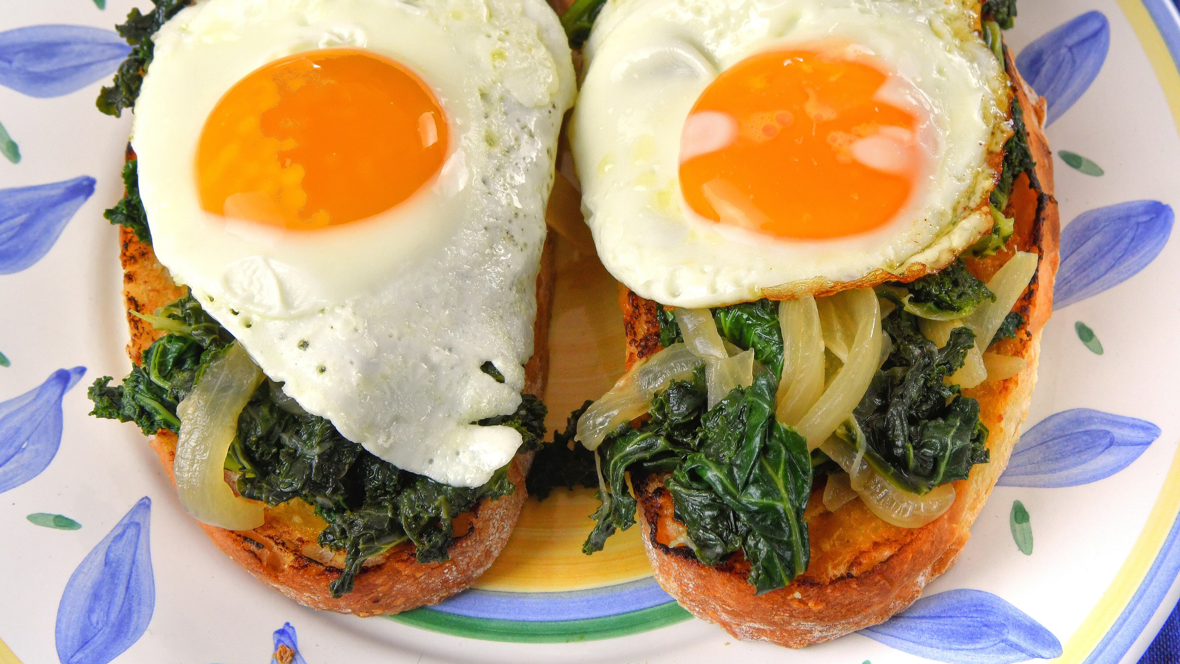 Miso Kale Toast. Chris Hunt for The AJC