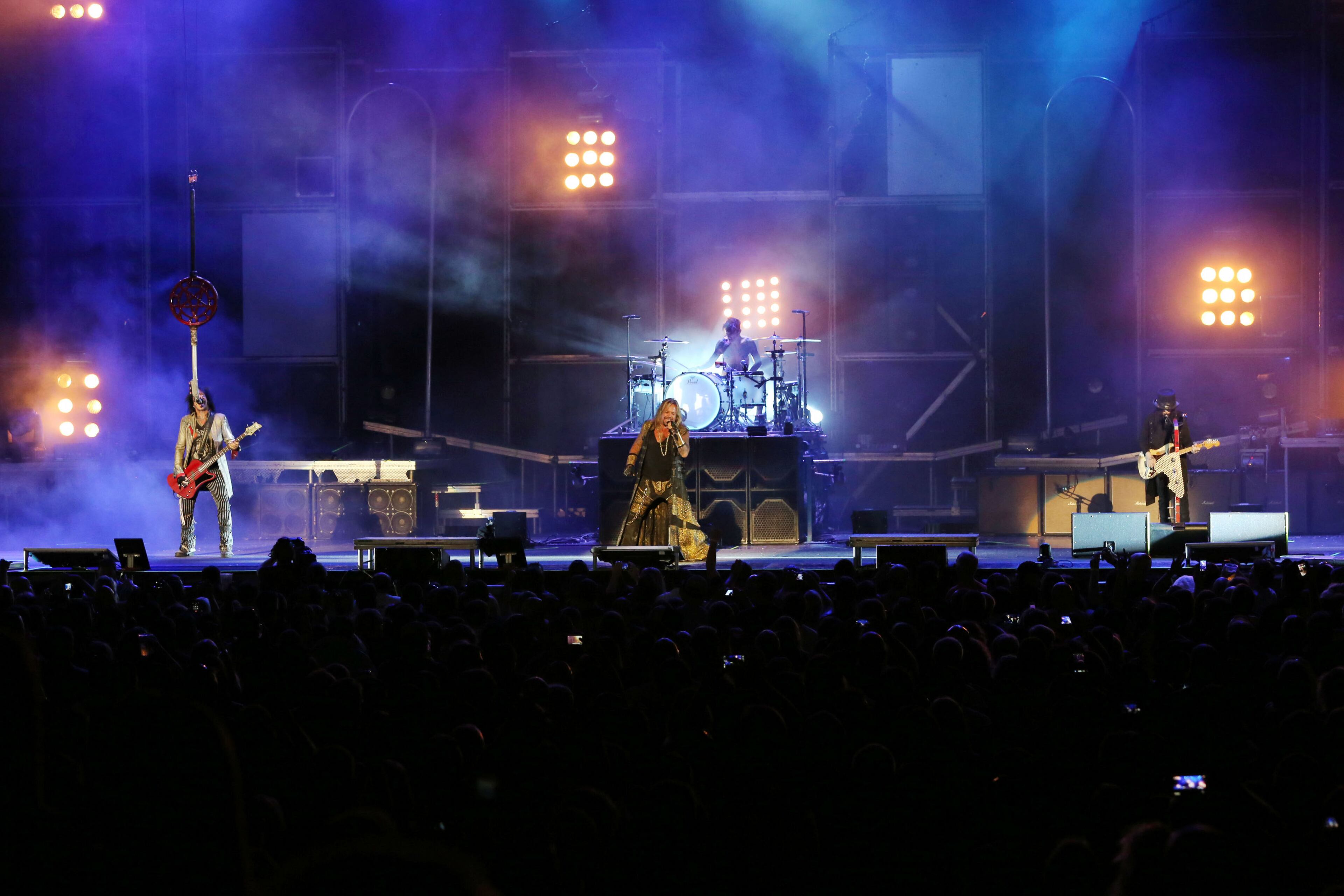 #8 of #24. PLEASE KEEP IN SEQUENTIAL ORDER FOR THE CONTINUITY OF THE GALLERY. - Motley Crue and Alice Cooper rocked a sold out crowd Saturday night at Verizon Wireless Amphitheatre in Alpharetta on Motley Crue's Final Tour tour. Robb D. Cohen/RobbsPhotos.com