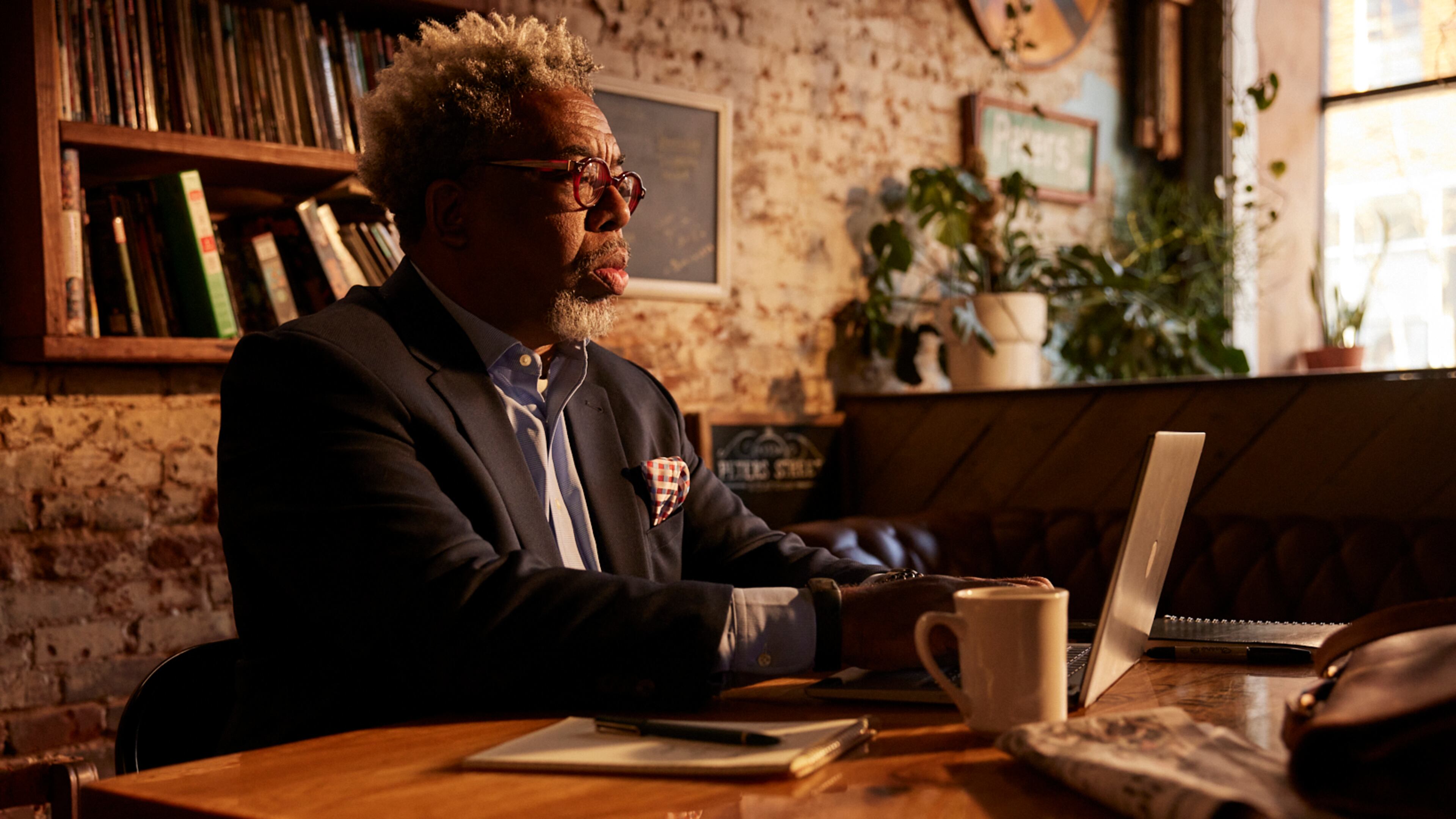 Ernie Suggs featured in a brand marketing campaign for the AJC.